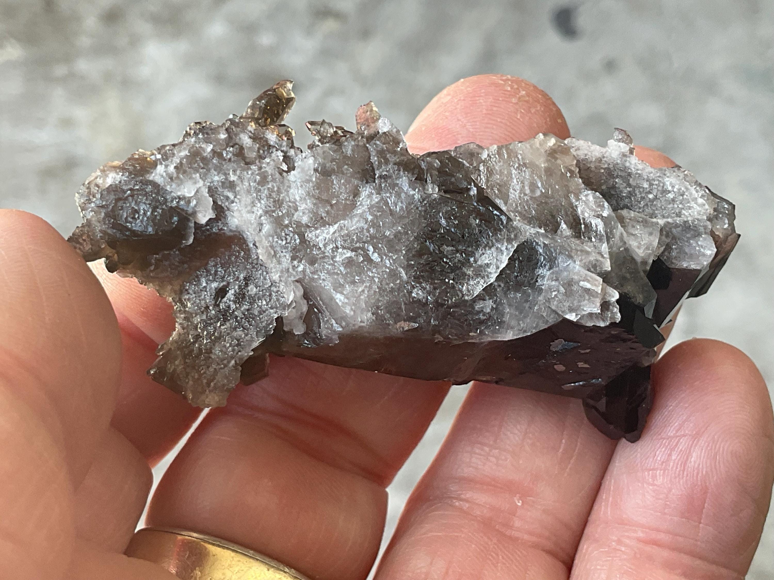 32g A Grade Smokey Quartz Cluster 4E