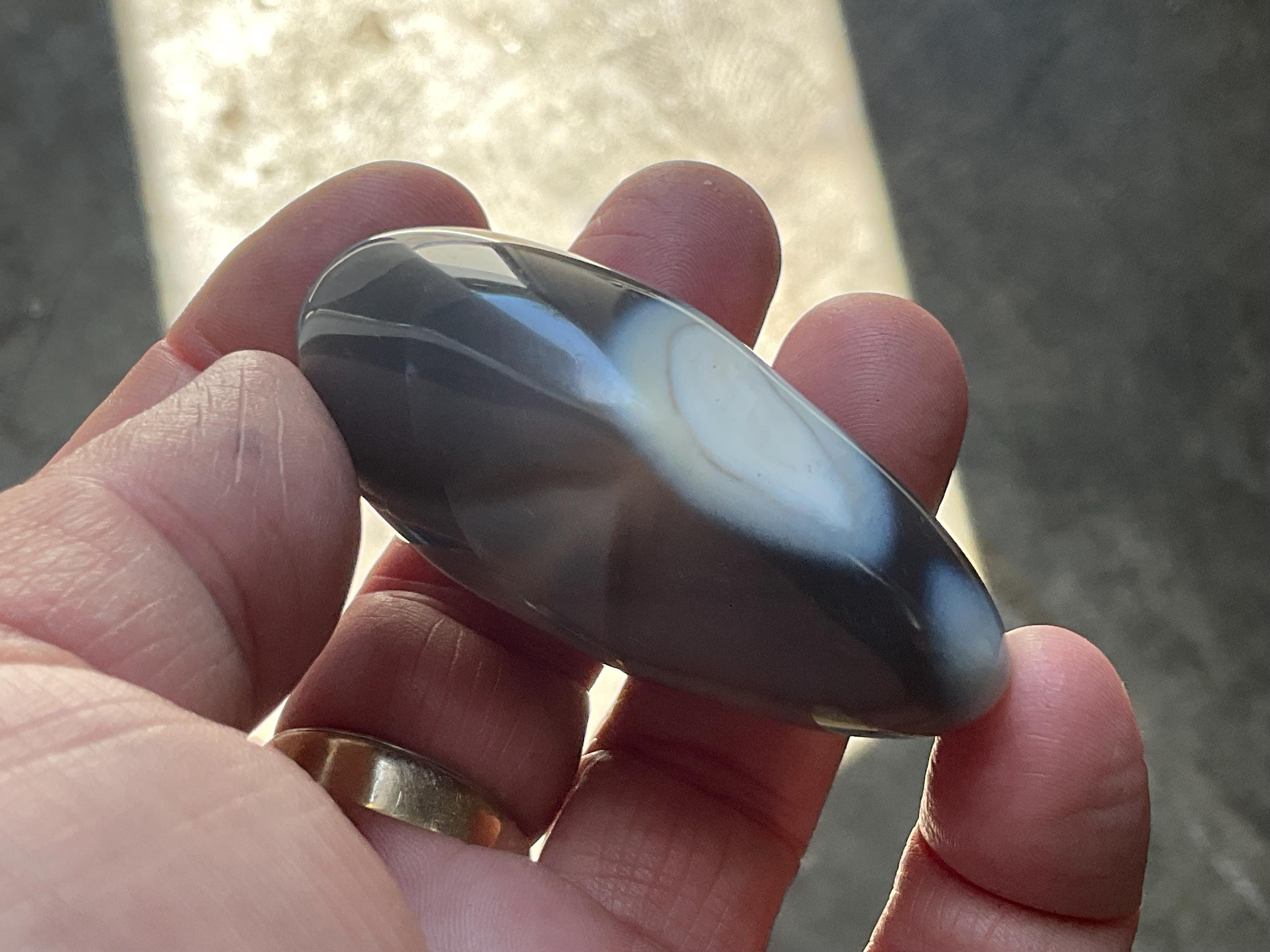 78g Orca Agate Palmstone 7C