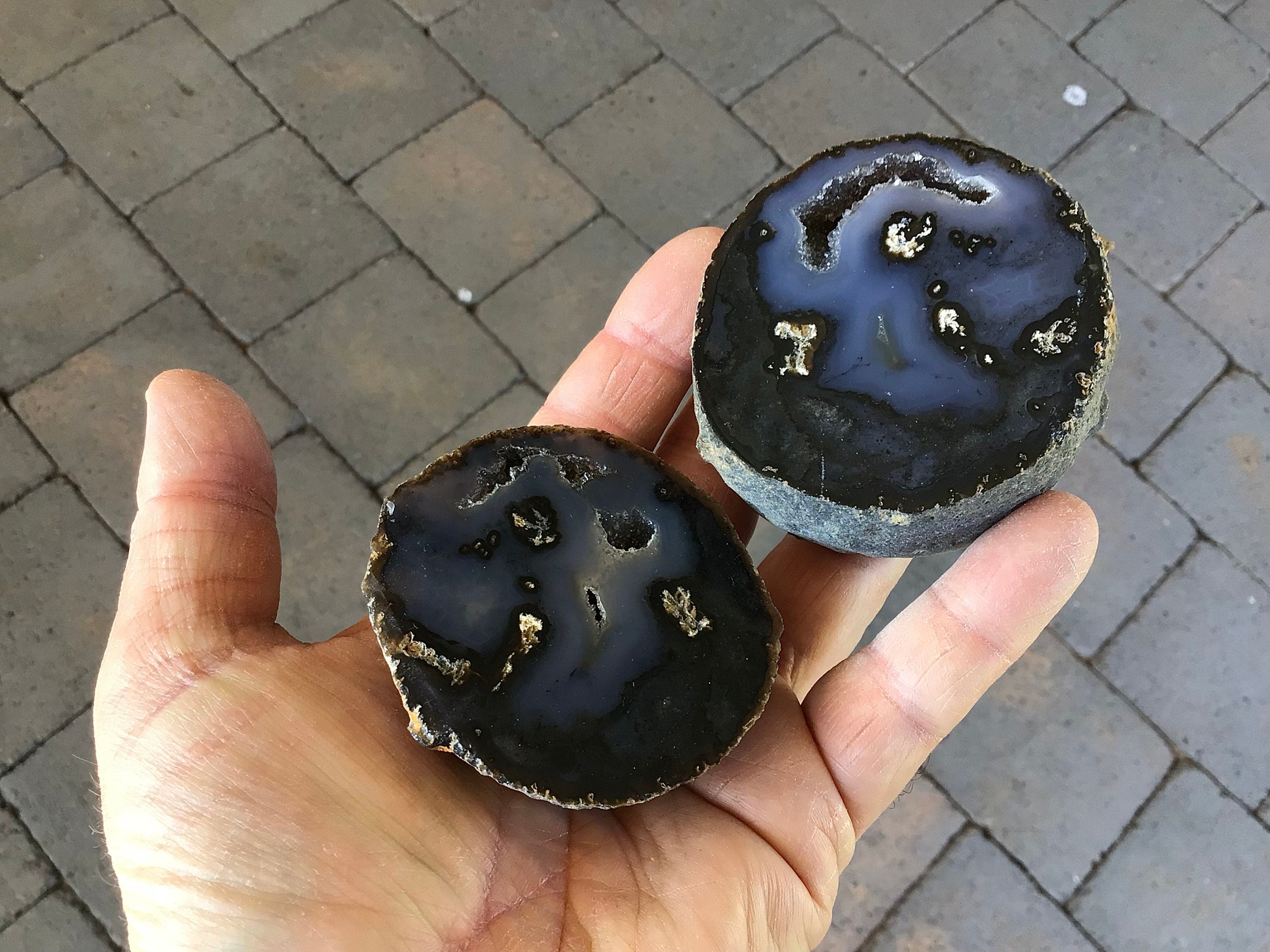 347g Polished Agate Friendship Pair 11A