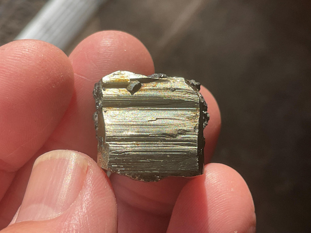 24g Natural Cubic Pyrite Specimen B from Bulgaria