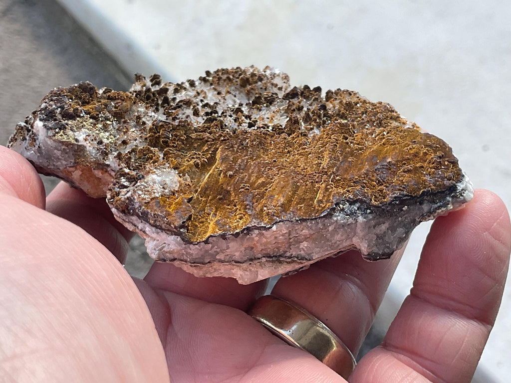 156g Goethite on Clear Quartz with Pyrite Specimen
