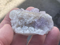 50g Lavender QR Code Fluorite Specimen 4A