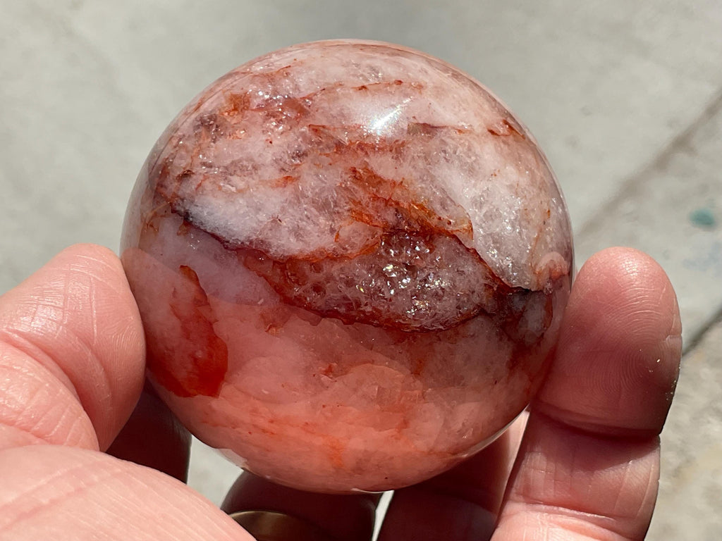 316g Fire Quartz (Hematite Quart) Sphere 2C