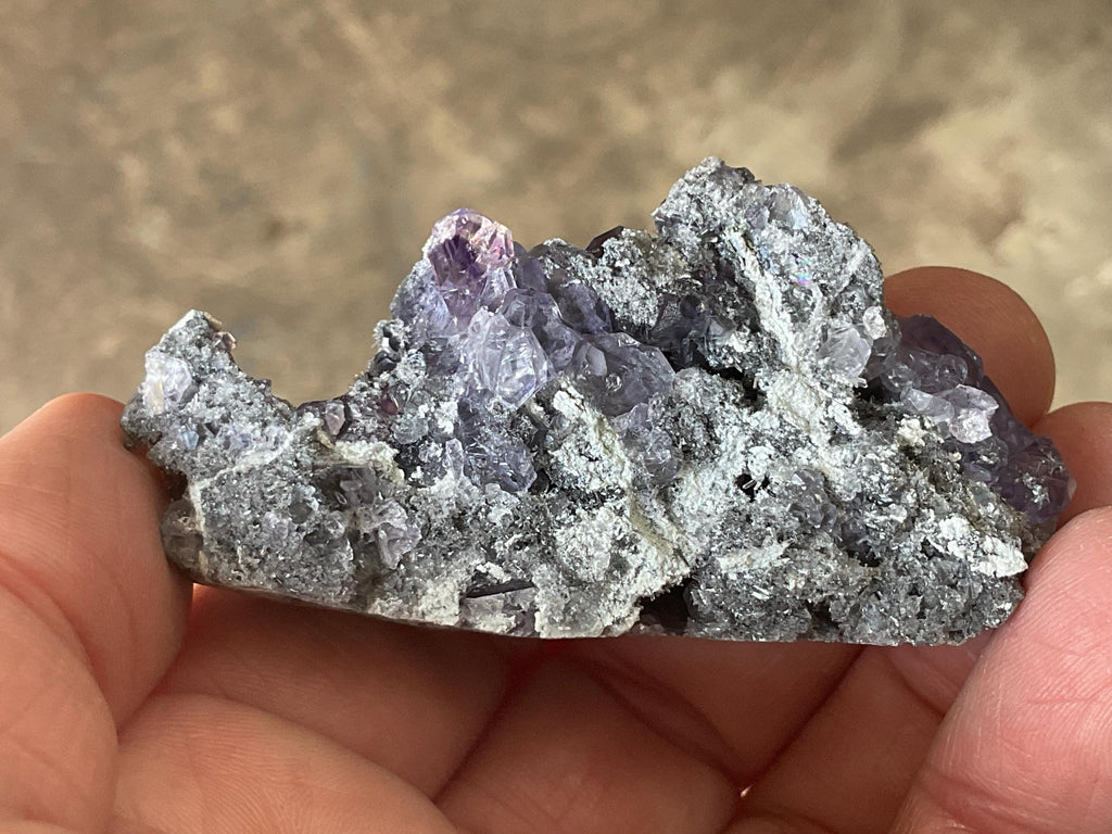 52g Blue/Purple Fluorite in Quartz Specimen 1A from Fujian, China