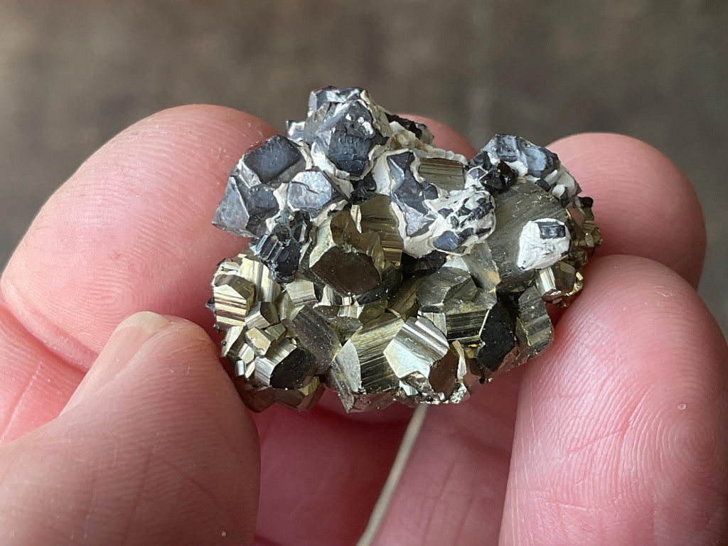 26g Pyrite with Galena Specimen from Bulgaria