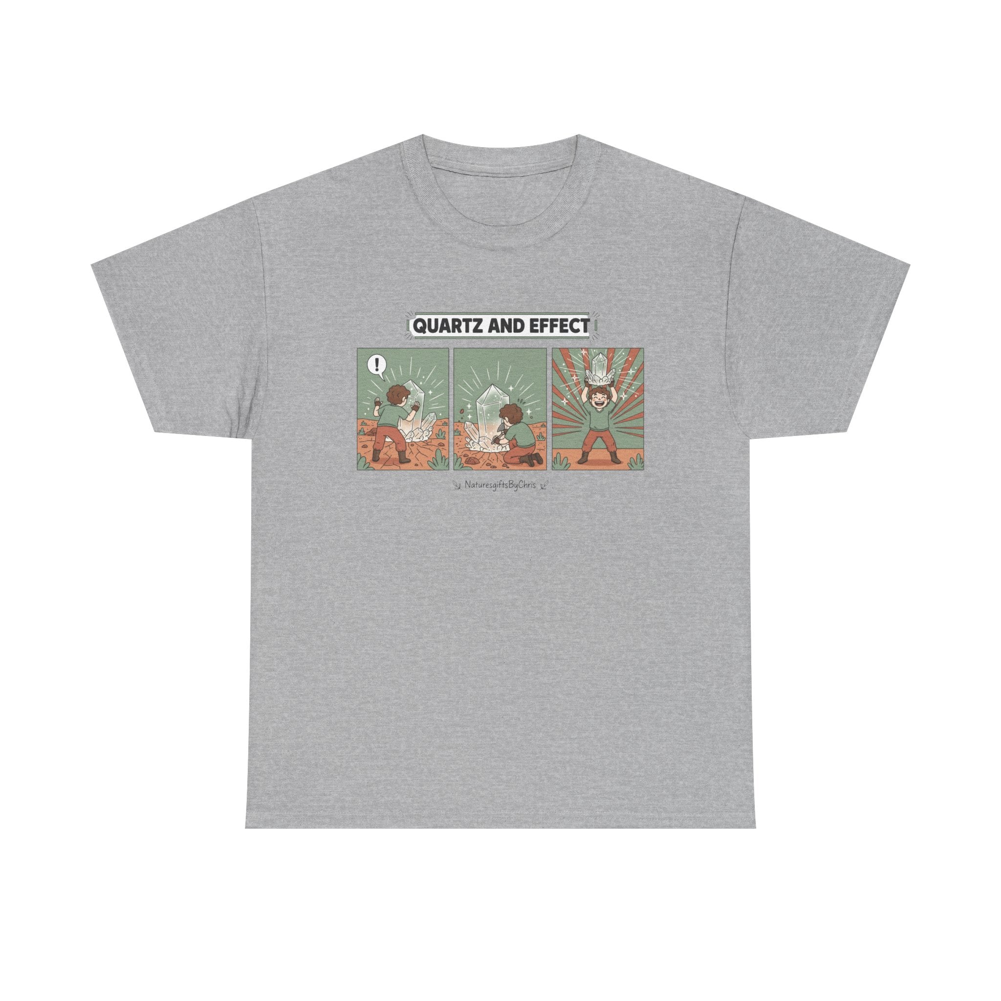 T-Shirt — "Quartz and Effect" Retro Comic Panel Tee
