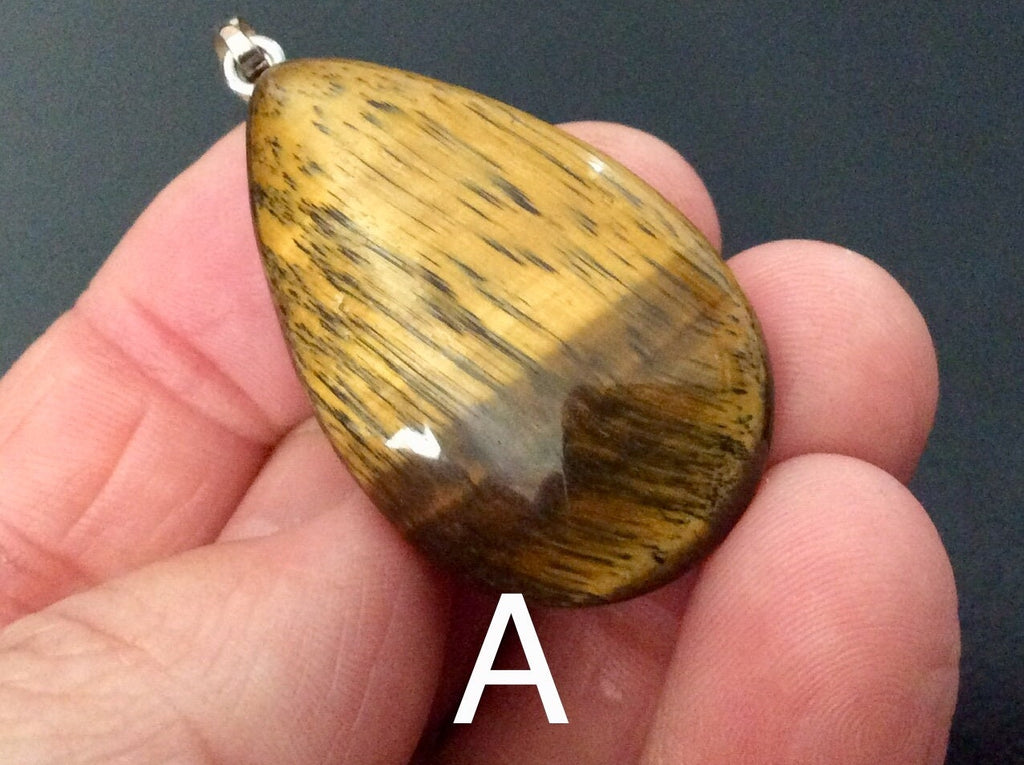 Tiger Eye Pendant Group 4 - Teardrop/Heart