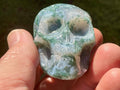 104g Moss Agate Skull 4C