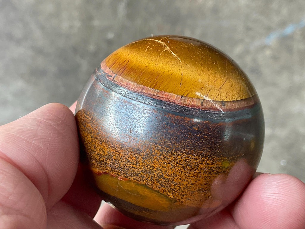 200g Tiger Iron Sphere 3A
