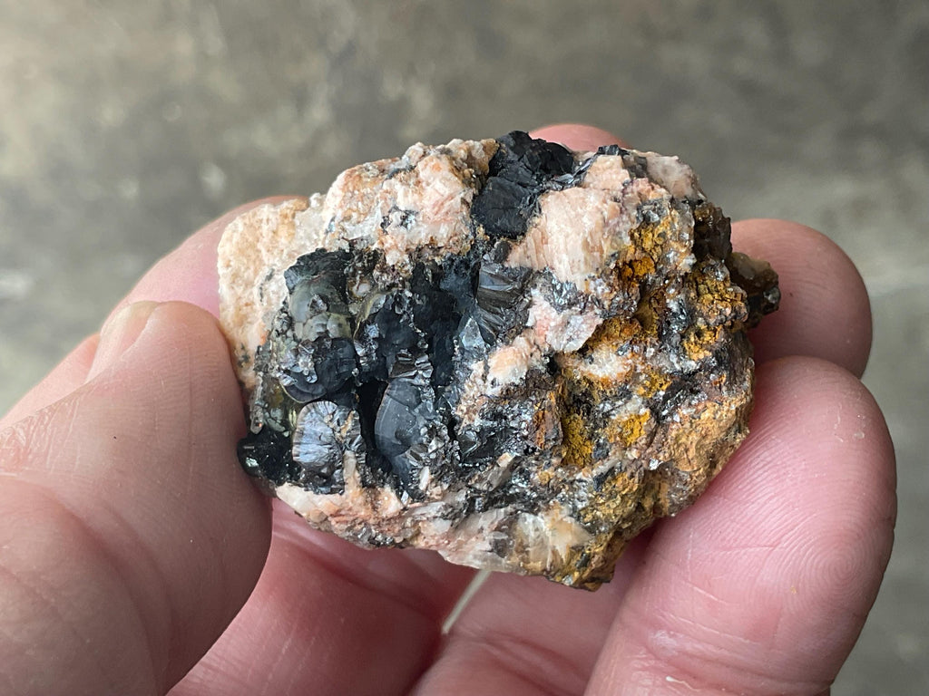 78g Baryte on Goethite with Clear Quartz Specimen from South Australia