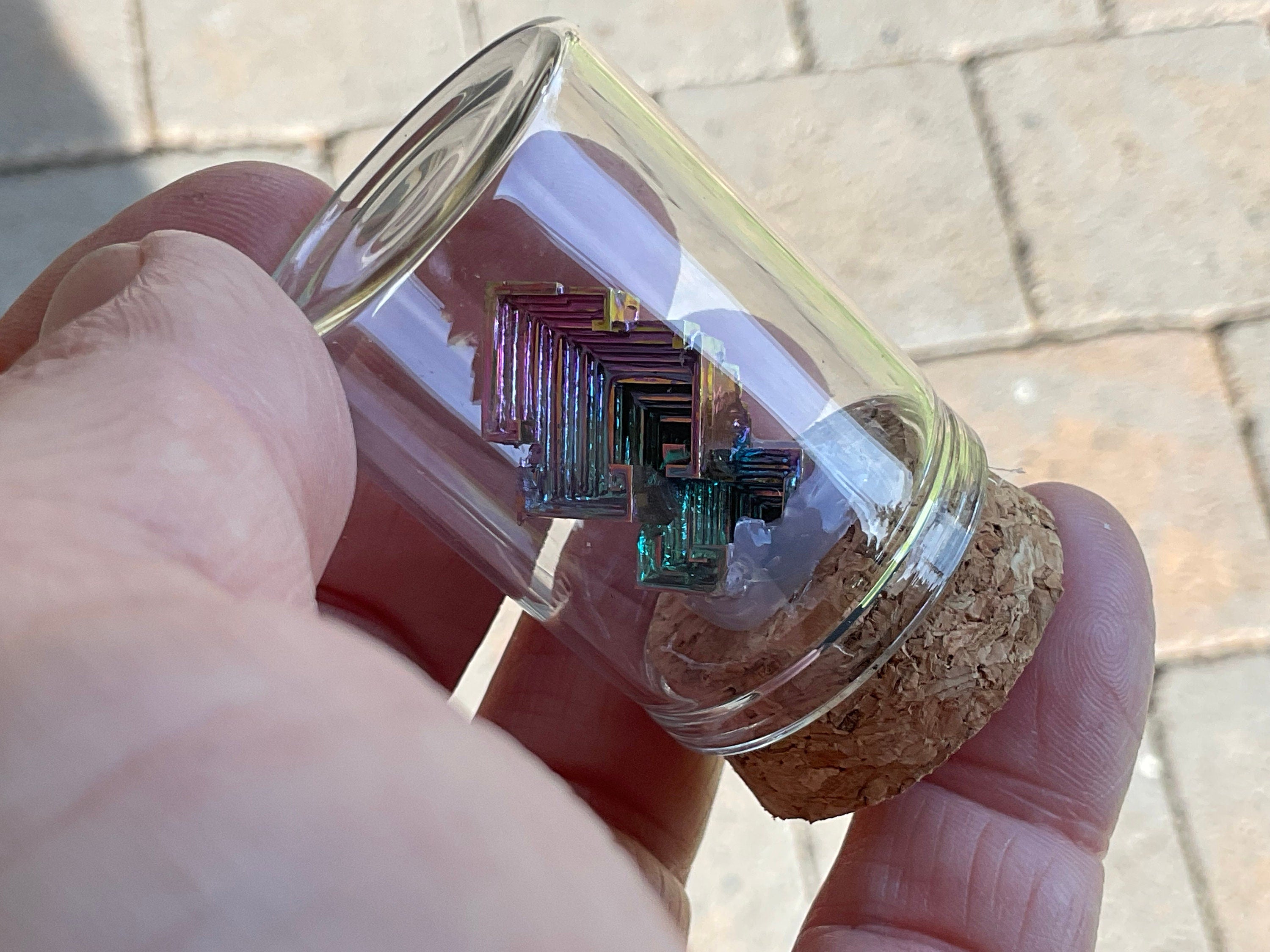 Bismuth Specimen Display Bottle 5B