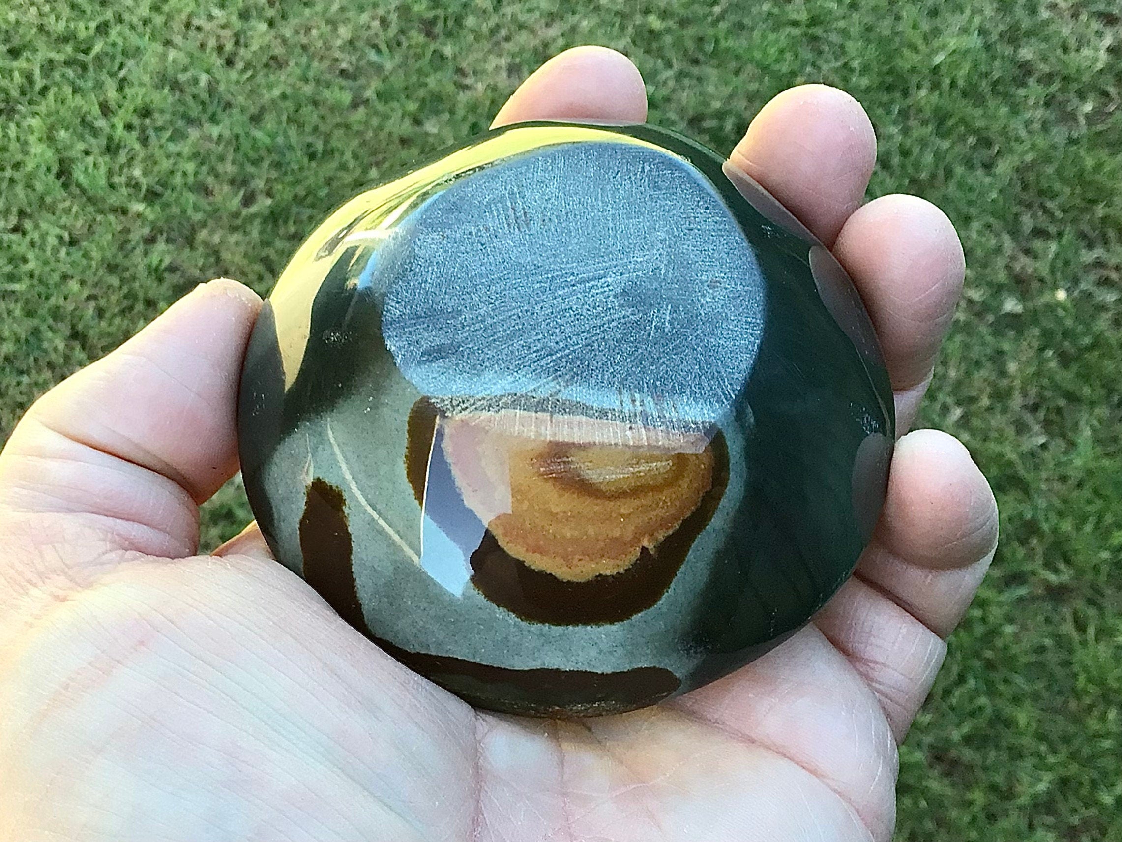 153g Polychrome Jasper Round Trinket Bowl B