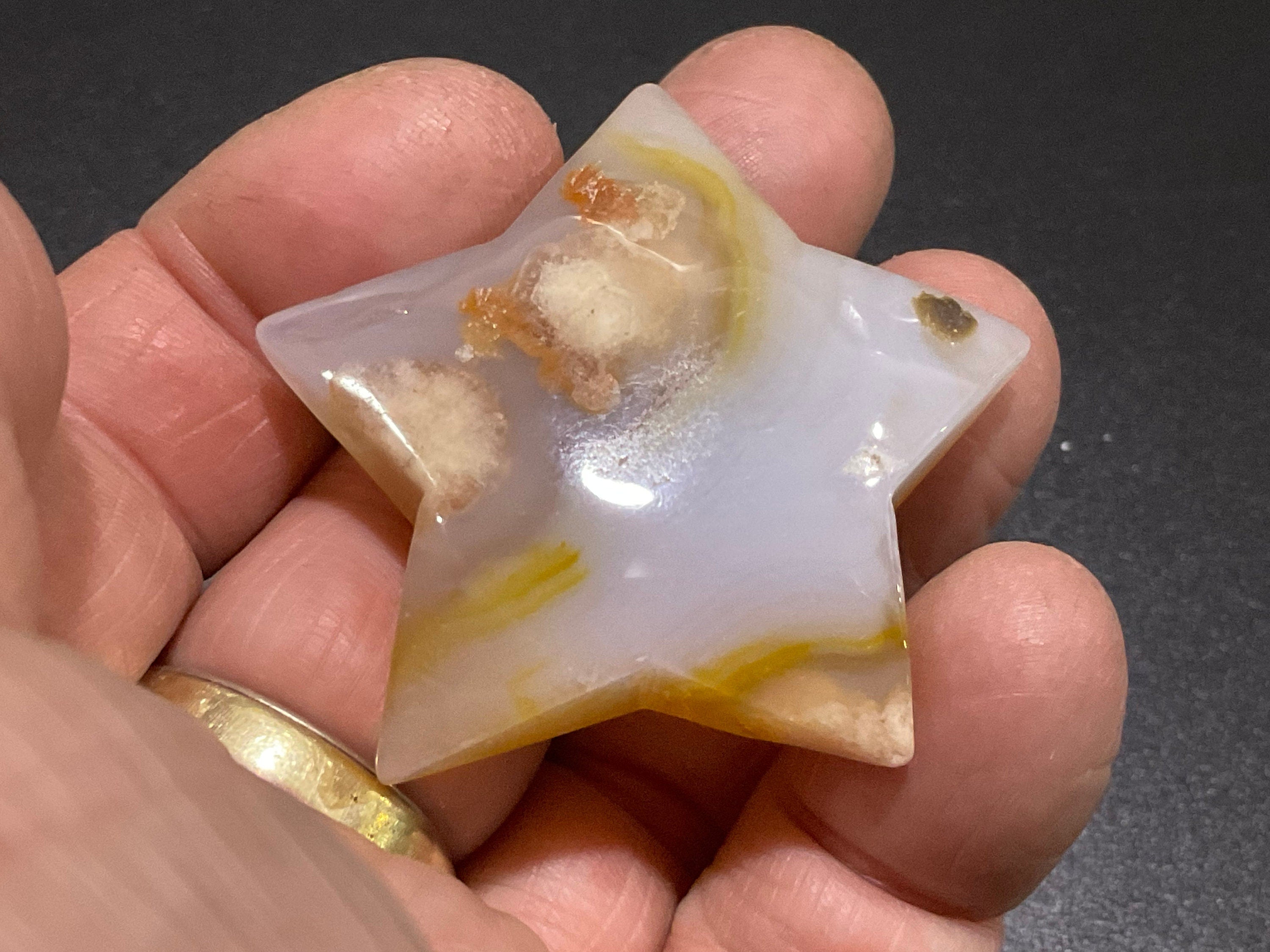 30g Flower Agate Star 1C