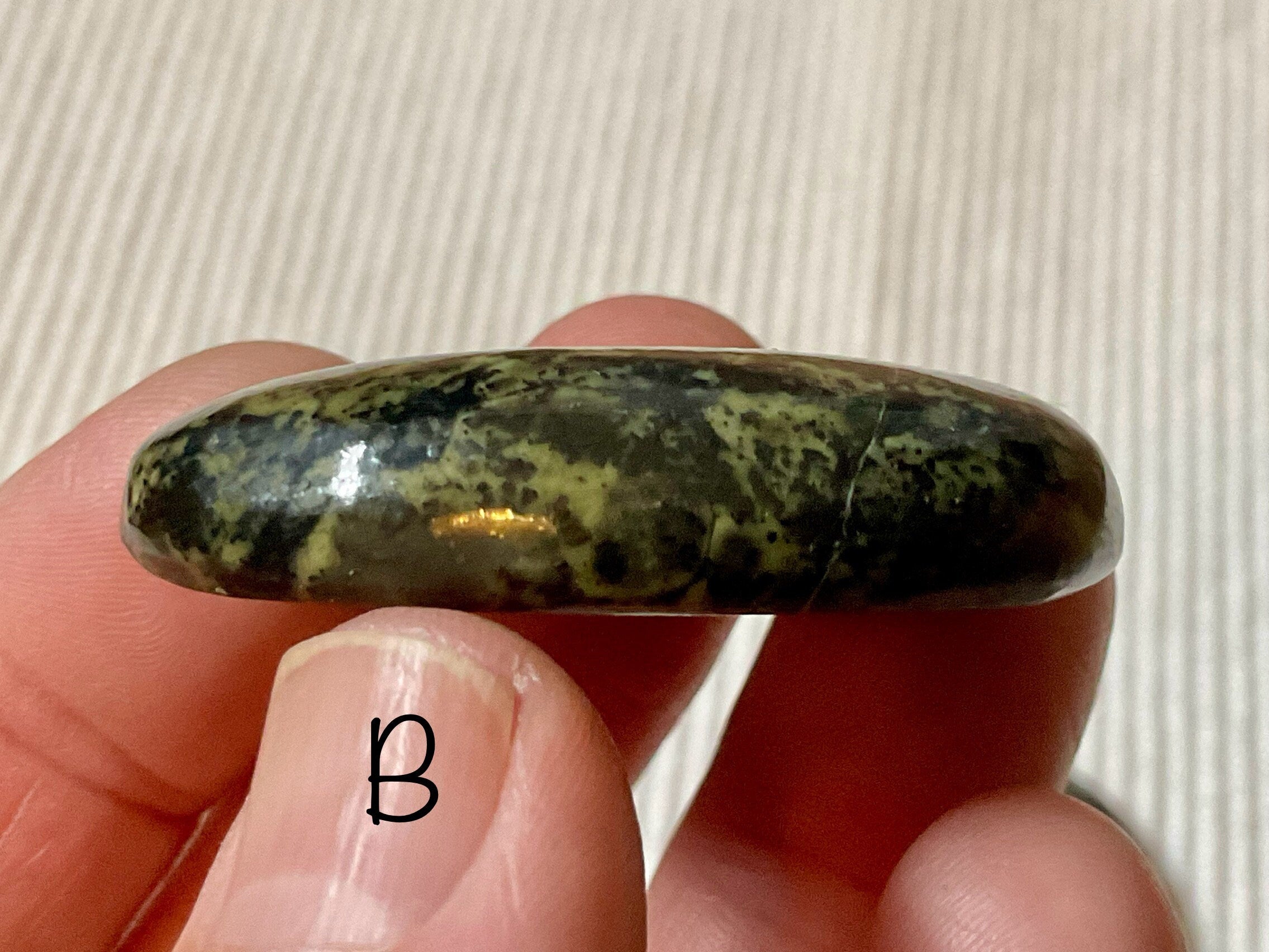 Pakistan Snakeskin Jasper (Asterite) Thumb Stone Group 4