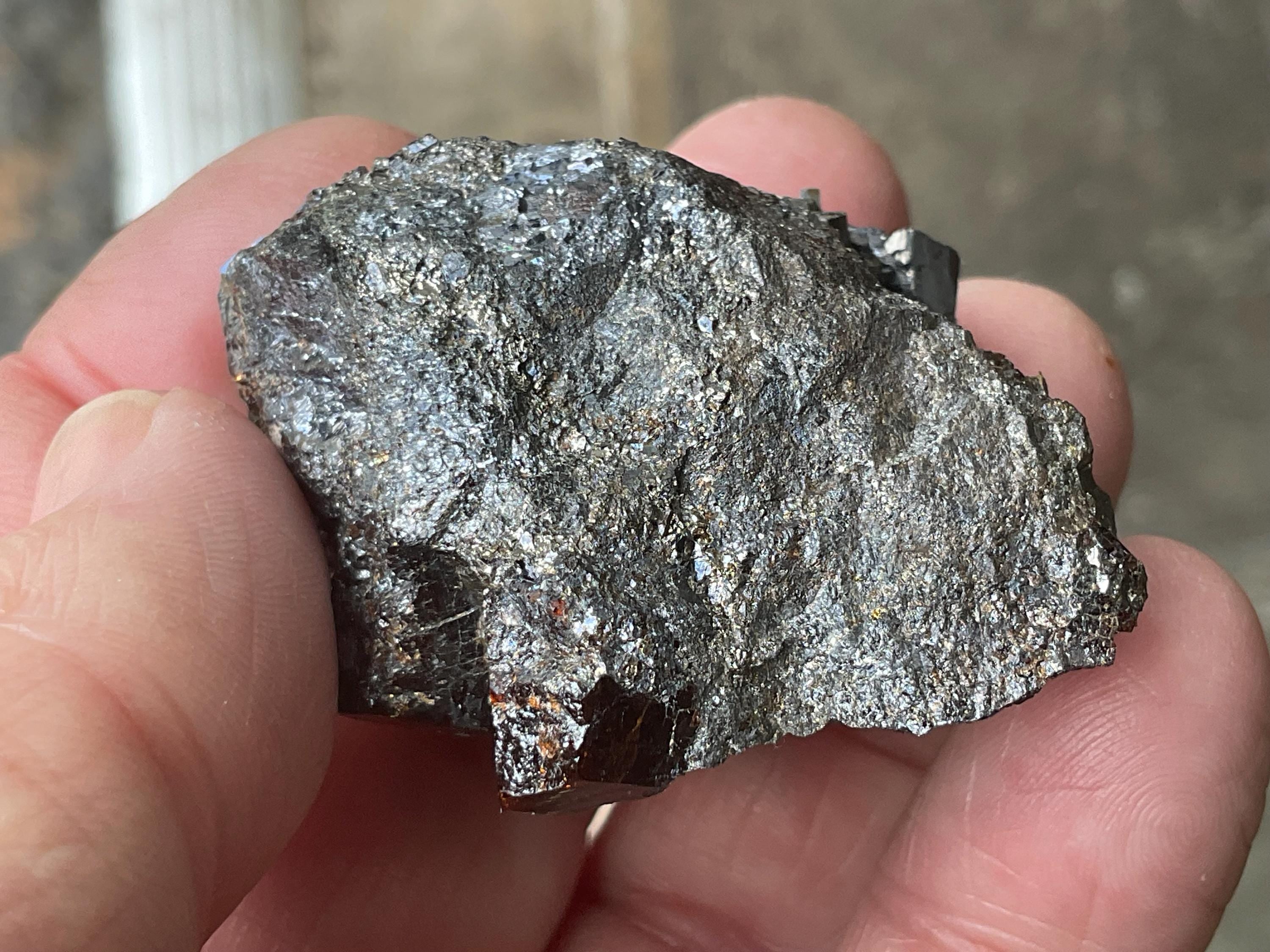 94g Almandine Garnets in Galena from Broken Hill