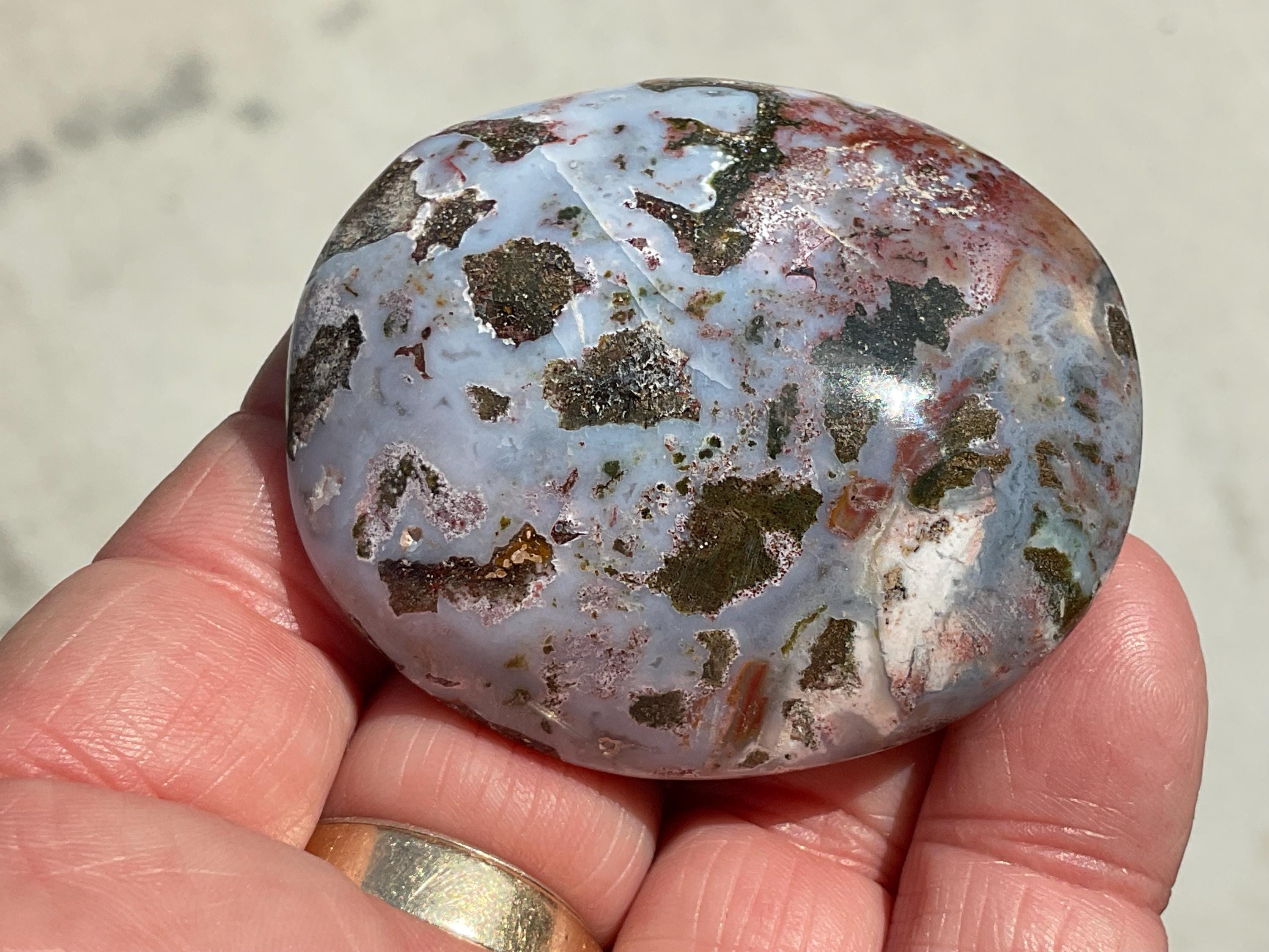 72g Ocean Jasper/Opal Palmstone 3A