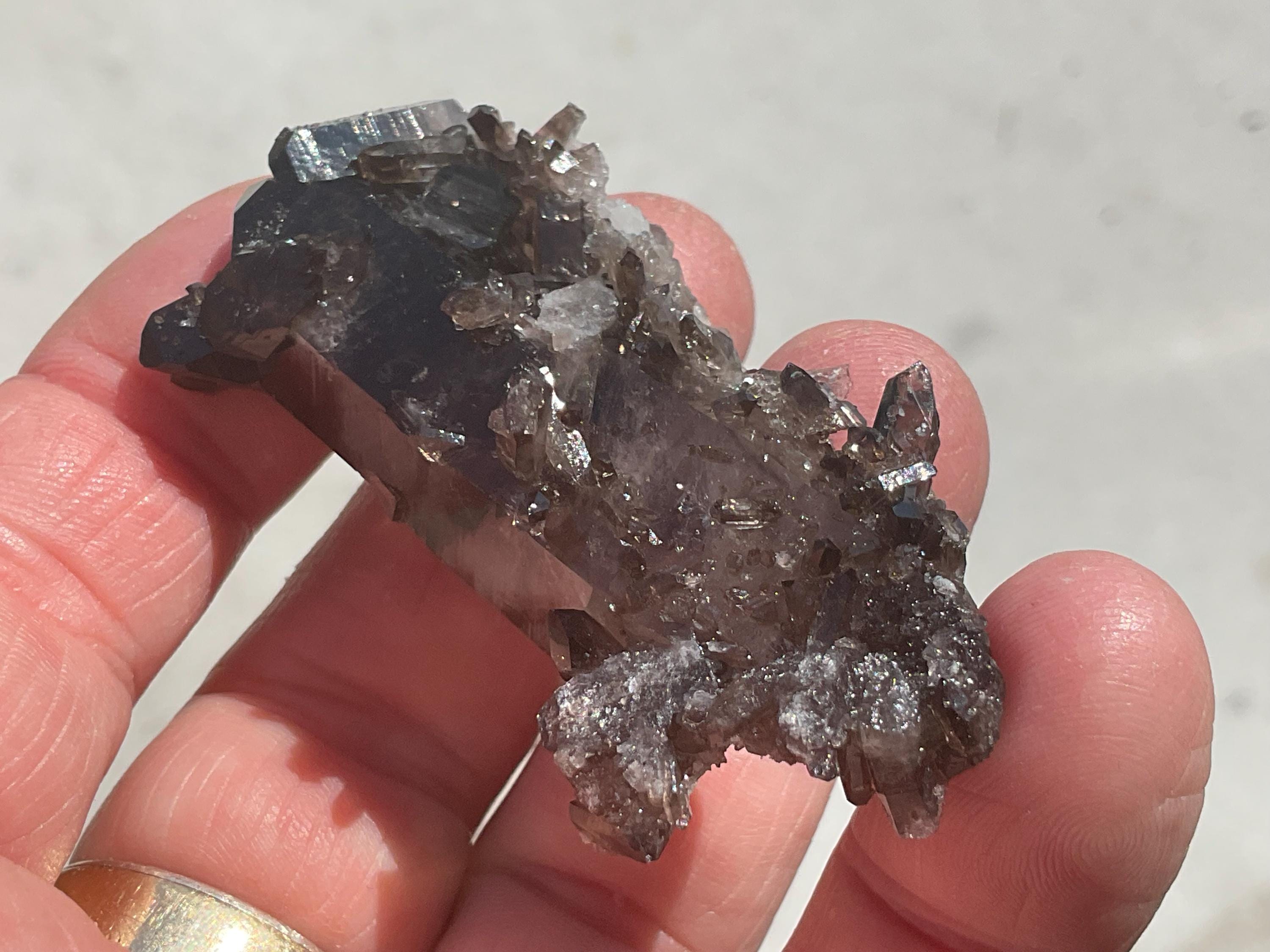 32g A Grade Smokey Quartz Cluster 4E