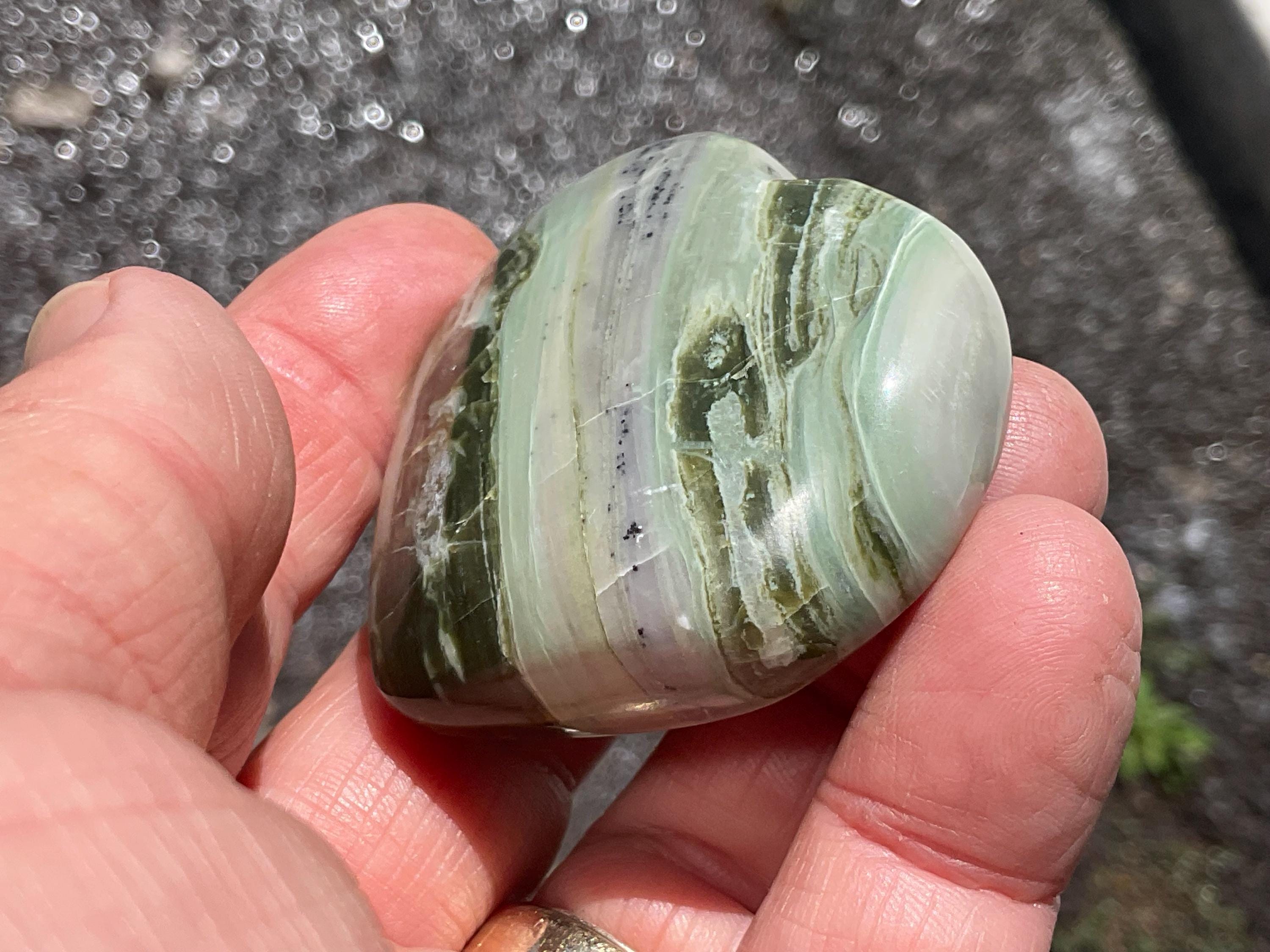 81g Jasper with Common Opal Heart A