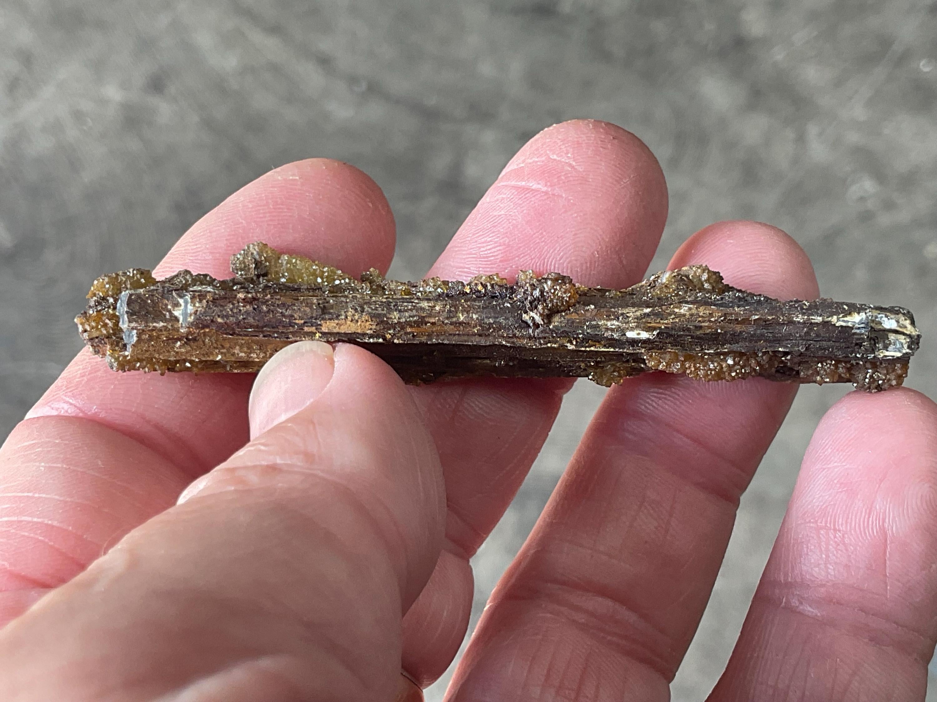 18g Stibiconite with Druzy Quartz Specimen 1C from Hunan, China
