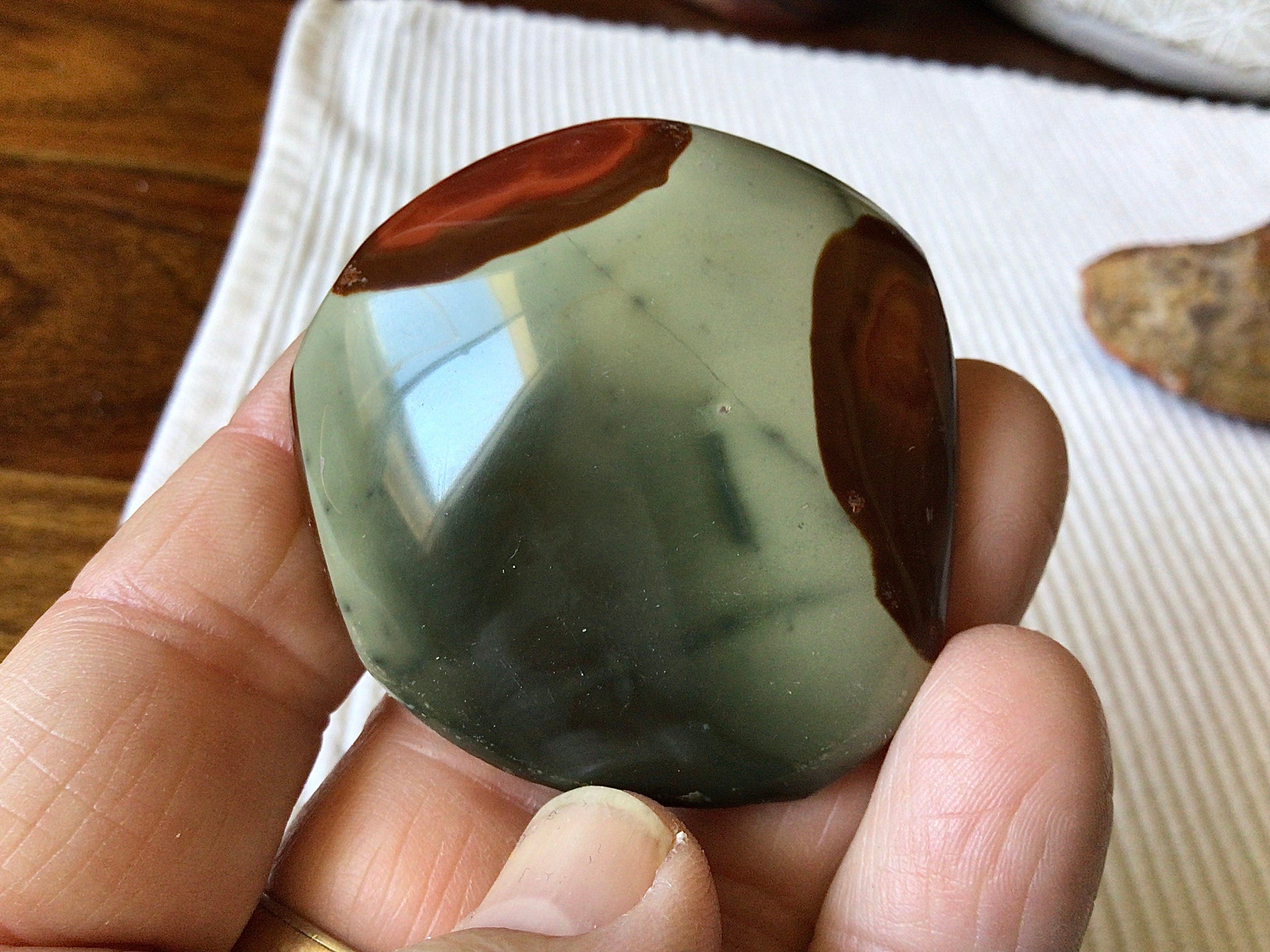 49g Polychrome Jasper One Side Polished 10B