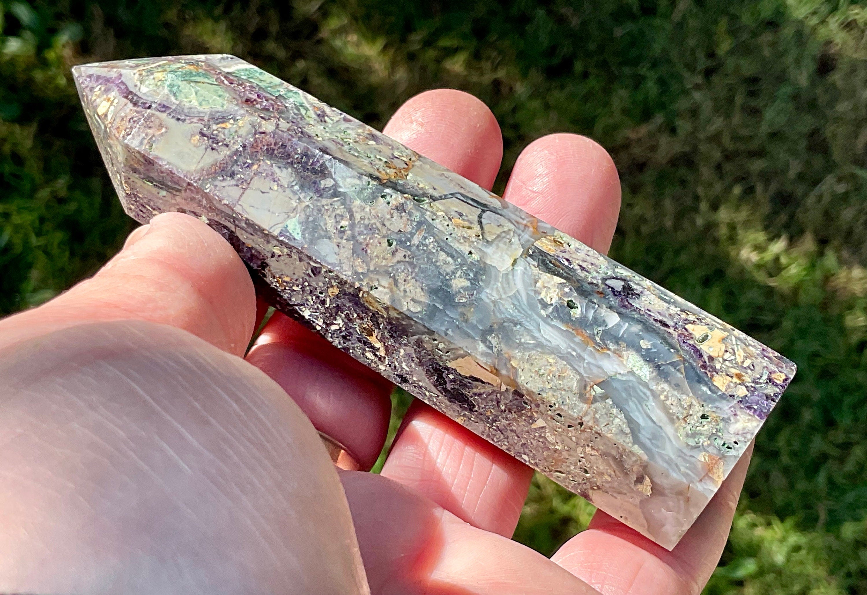 123g Brecciated Fluorite Generator 1B