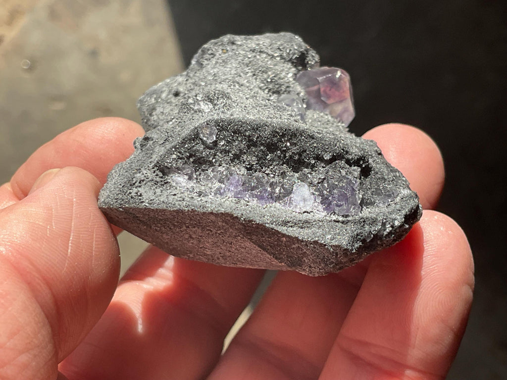 76g Blue/Purple Fluorite in Quartz Specimen 2A from Fujian, China