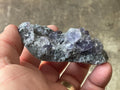 104g Blue/Purple Fluorite in Quartz Matrix Specimen 2B from Fujian, China