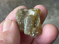 24g Tabular Golden Baryte on Botryoidal Fluorite Specimen 4B from Jiangxi