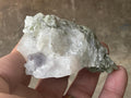 138g Hexagonal Flat Calcite on Chlorite Included Quartz Specimen C