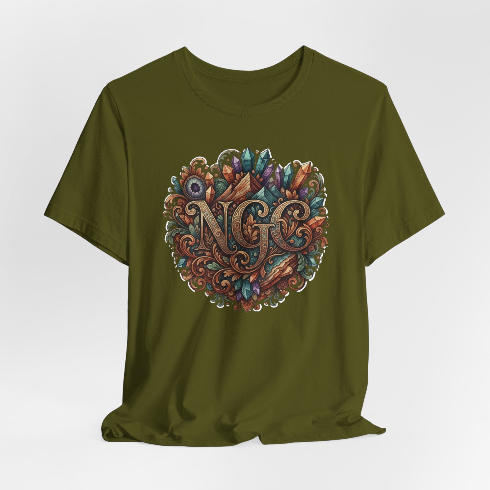NGC Crystal Mandala Tee – Vintage Nature Graphic T-Shirt