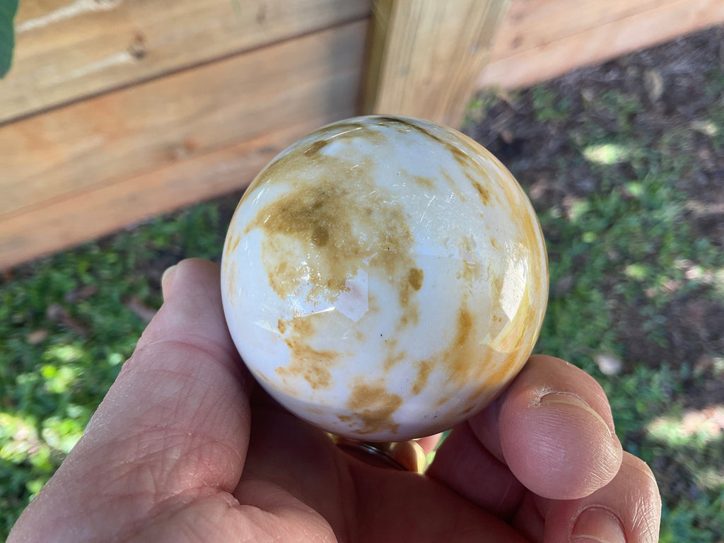 211g Mookaite Jasper Sphere 1B