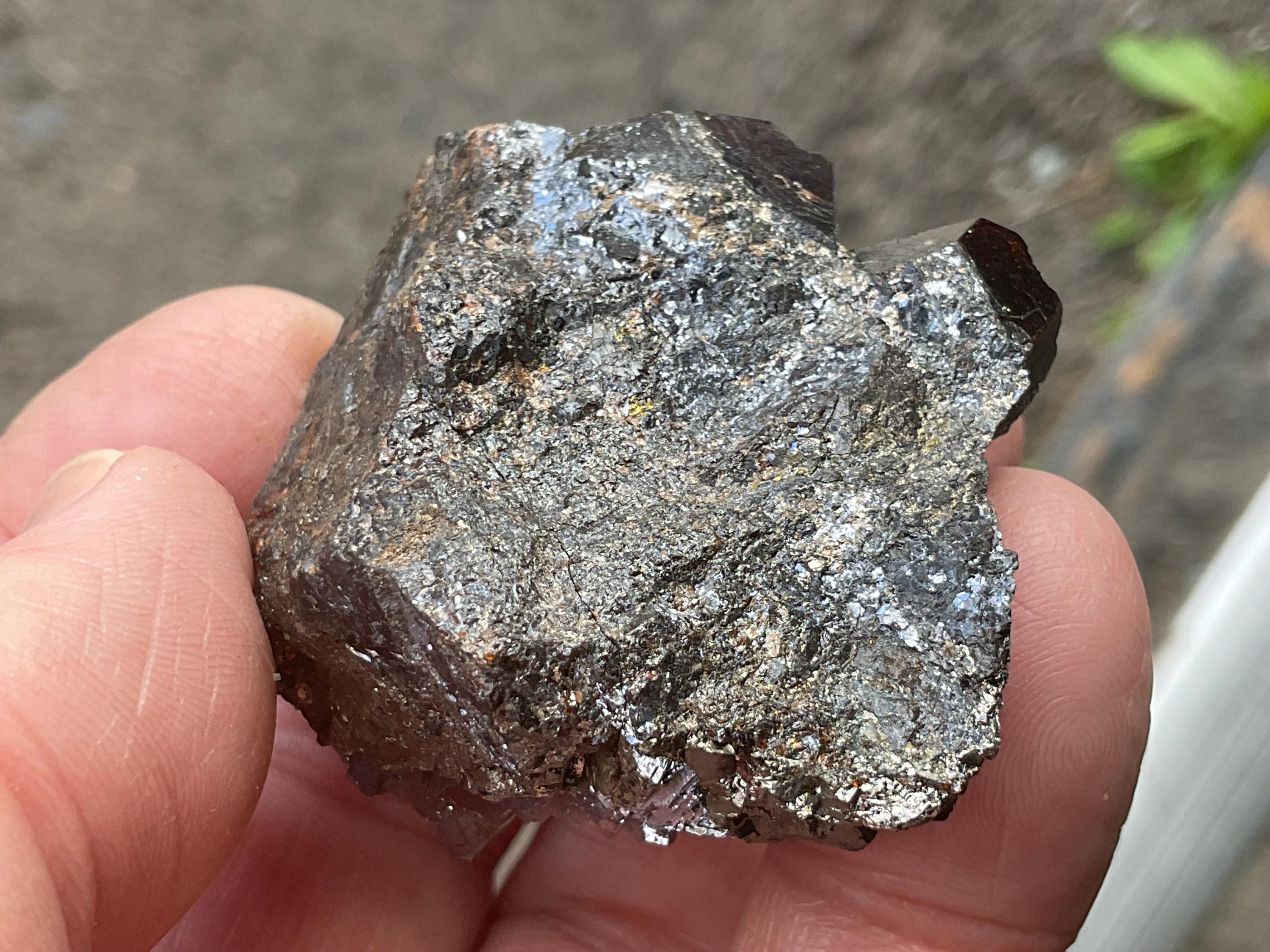 94g Almandine Garnets in Galena from Broken Hill