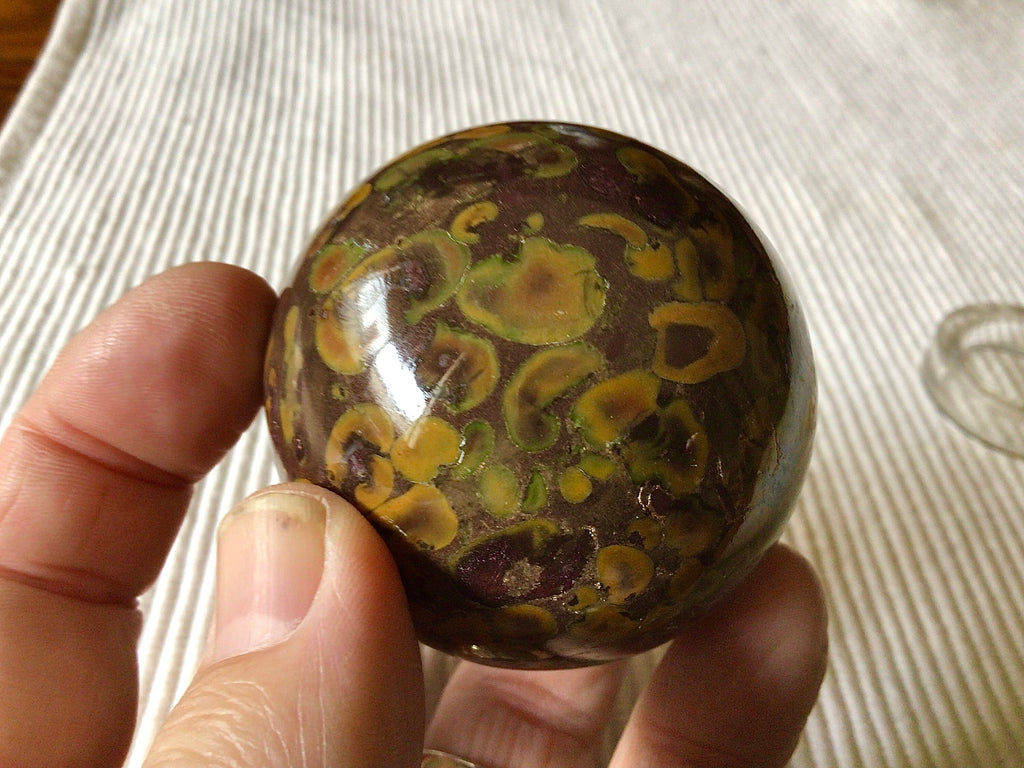 247g Fruit Jasper Sphere C