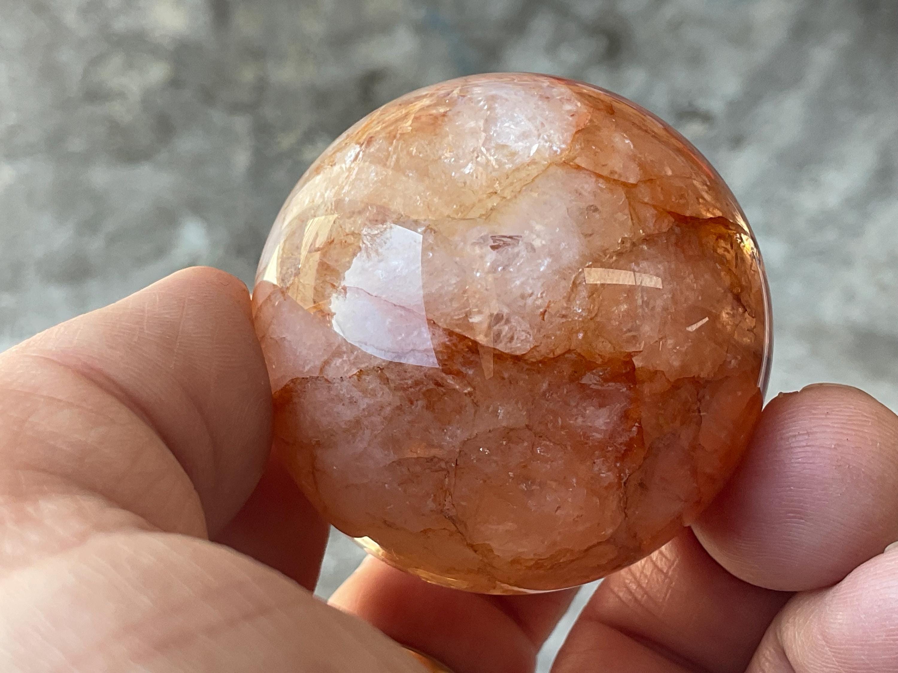 144g Fire Quartz (Hematite Quartz) Sphere 1B