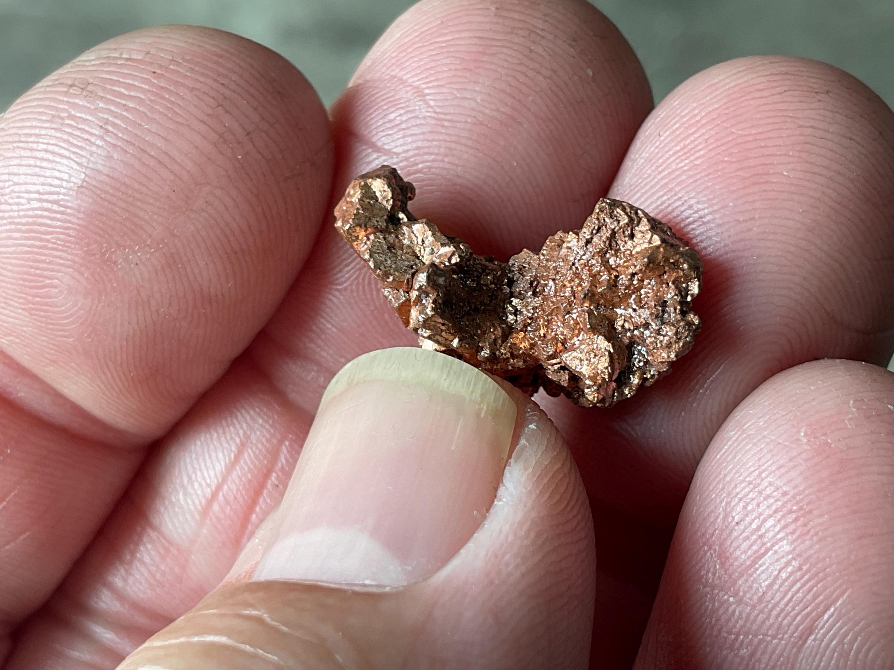 4g Native Copper Pseudomorph after Cuprite Specimen 4B from the Red Dome Mine Australia