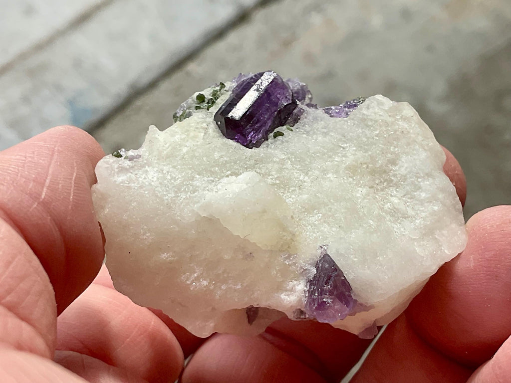 RESERVED FOR MEREDITH **Purple Scapolite with Chrome Diopside Specimen B