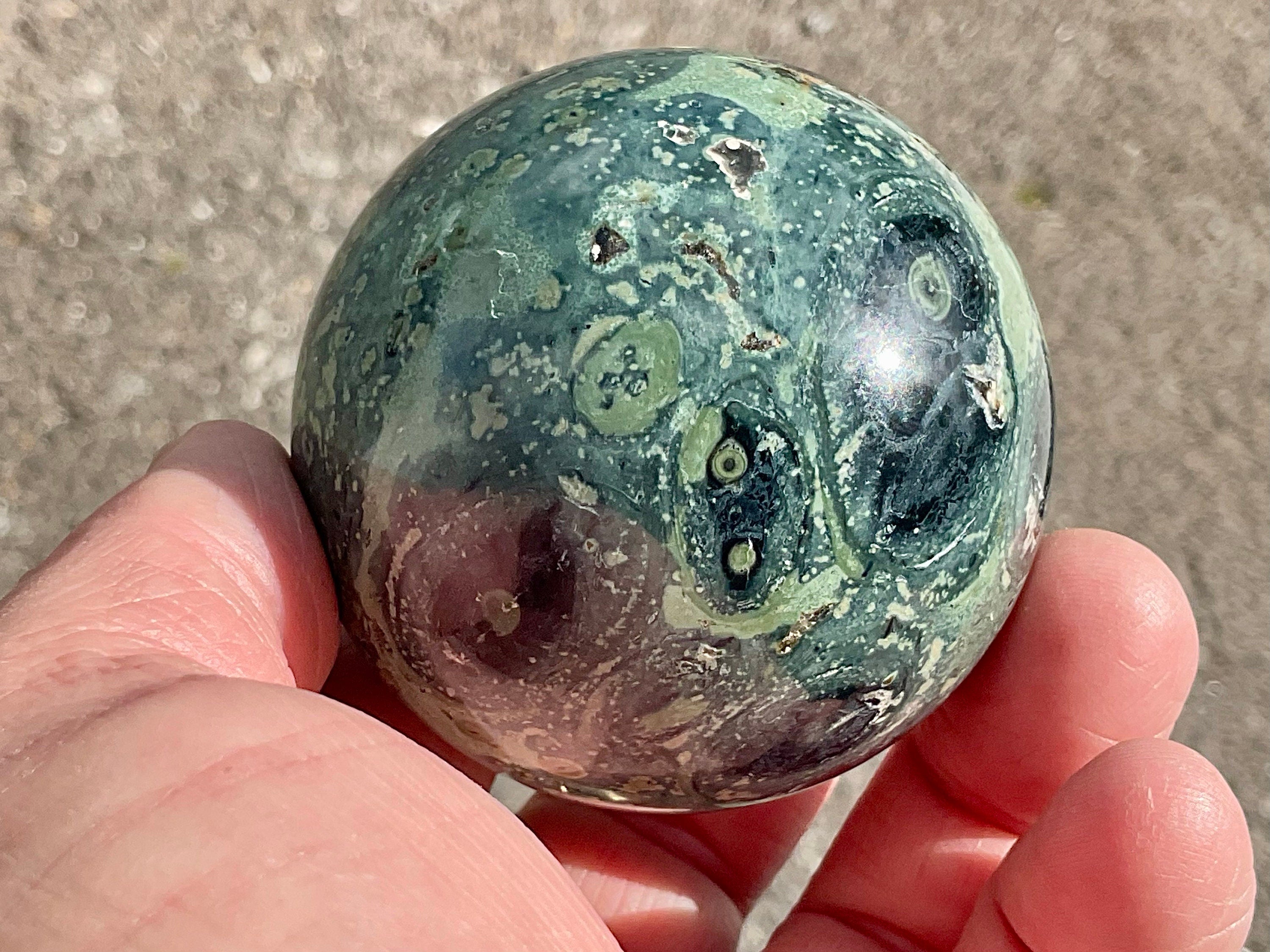 270g Kambaba Jasper Sphere 2B