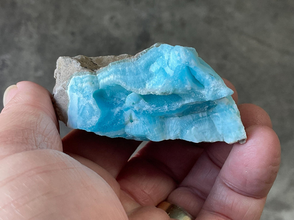 114g Blue Aragonite Specimen 4B