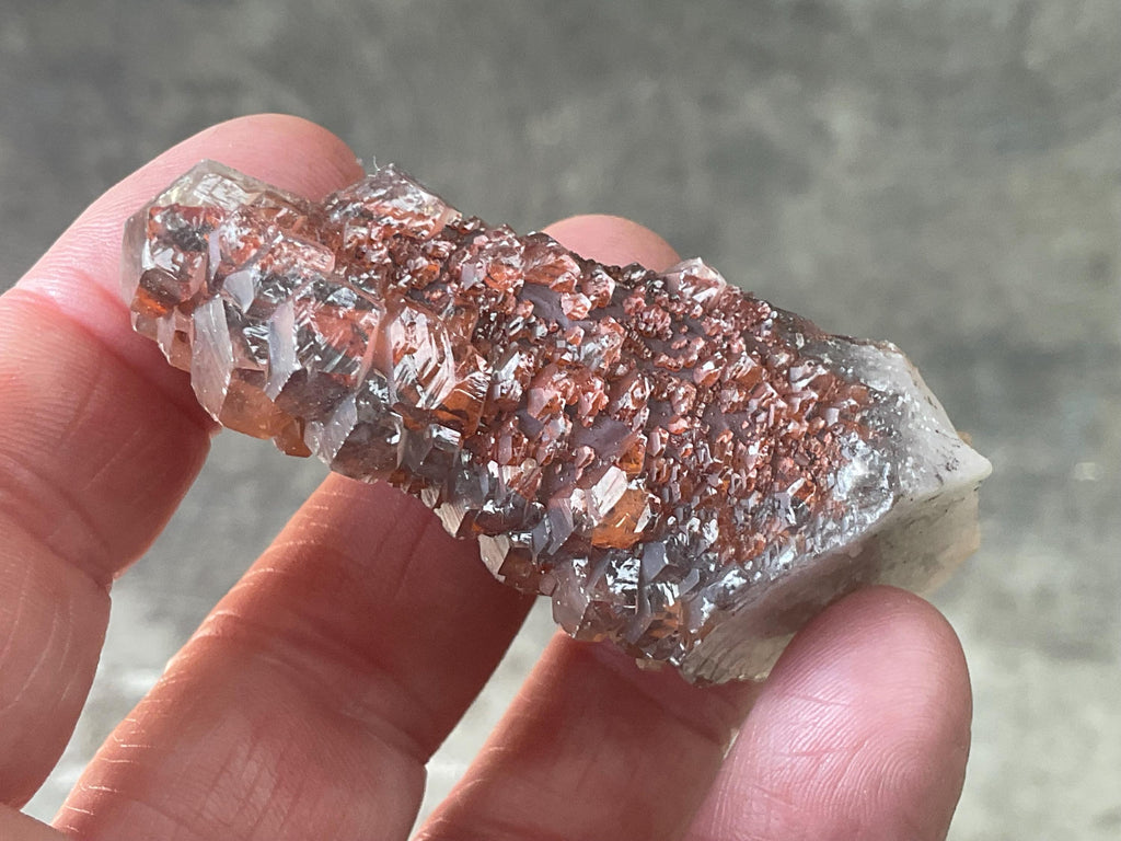 64g “Red Pagoda” Calcite Specimen 7B from Hubei, China