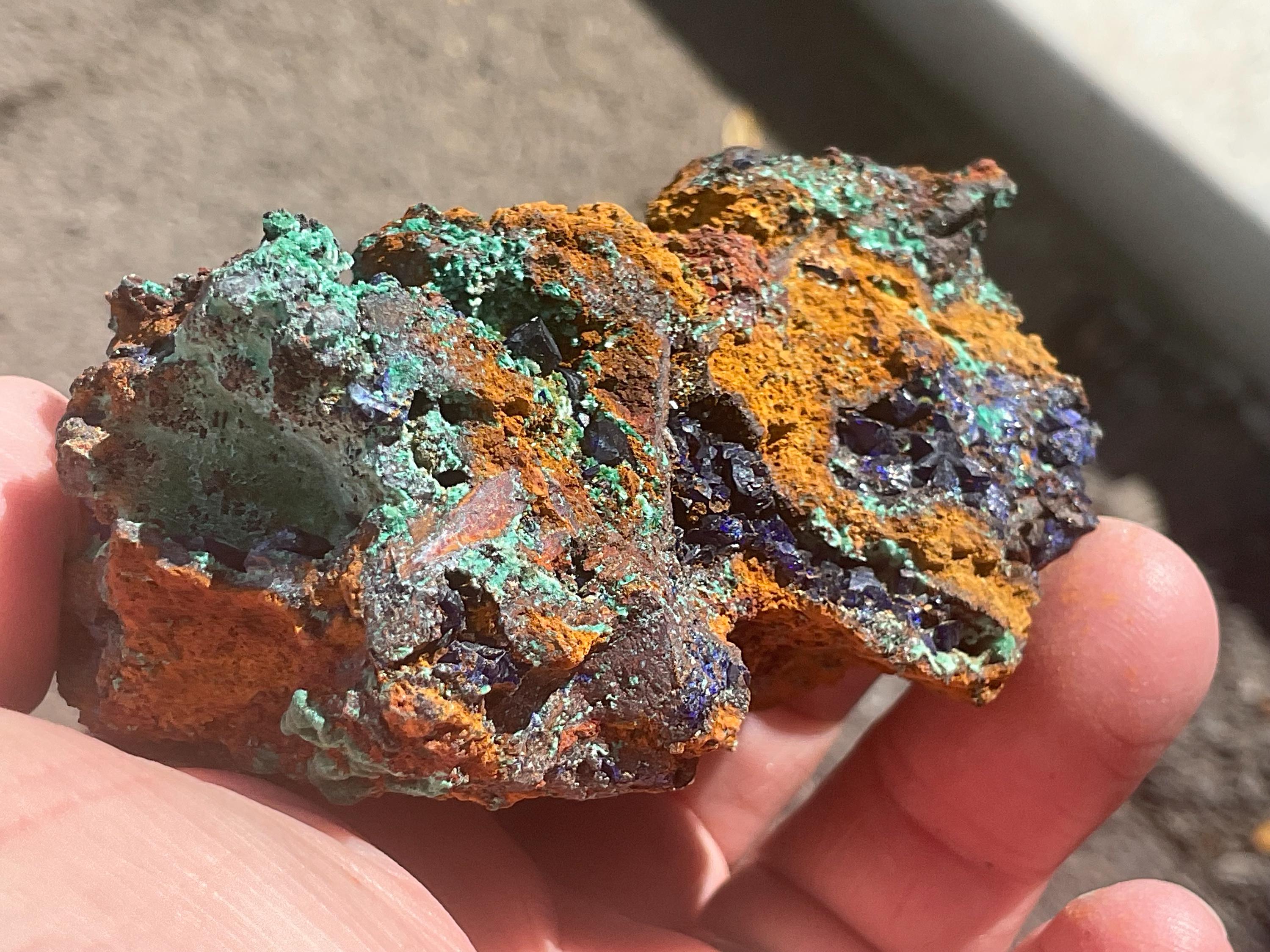166g Azurite with Malachite Specimen 4B from Anhui, China