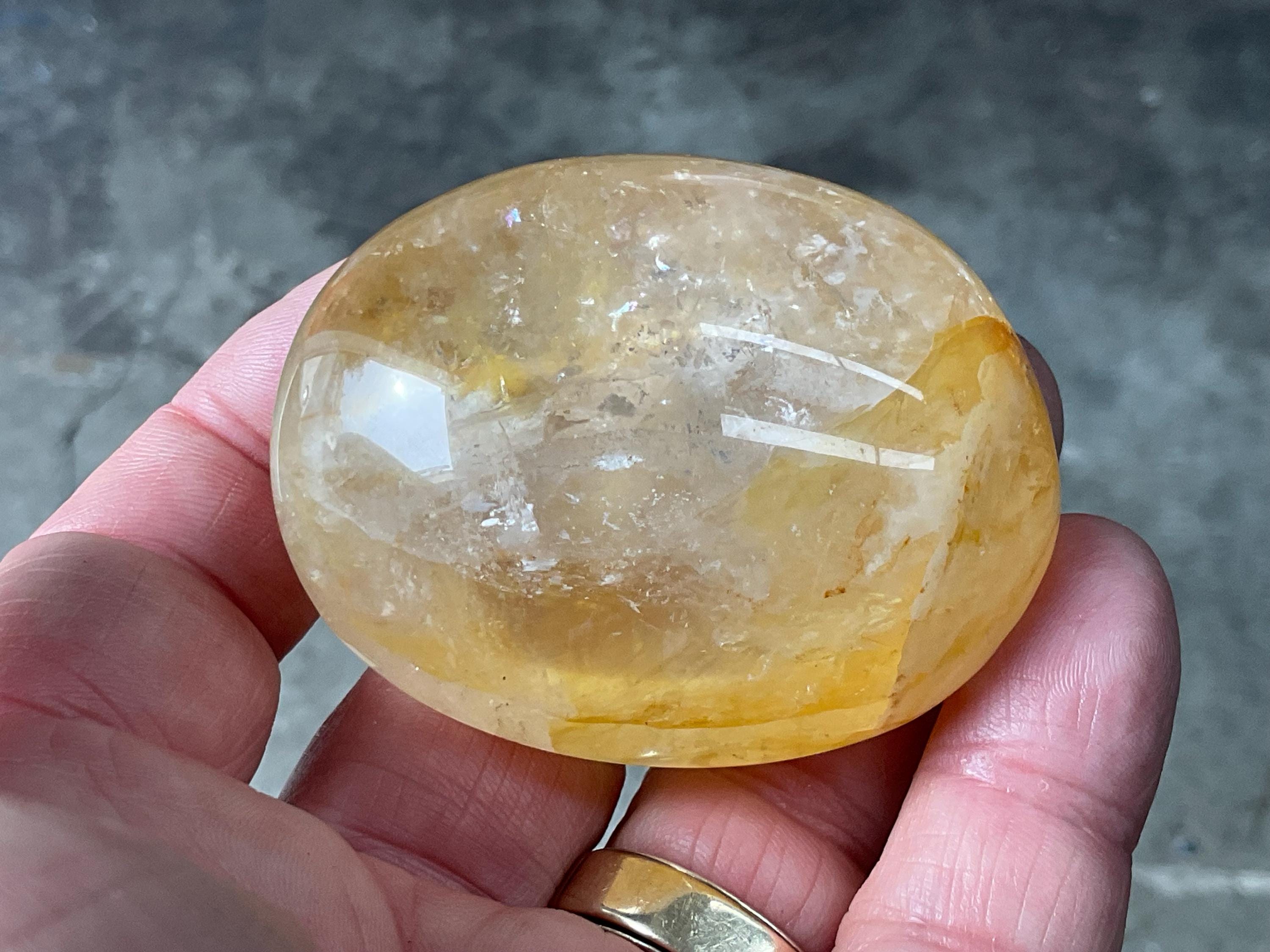116g Golden Healer Palmstone B