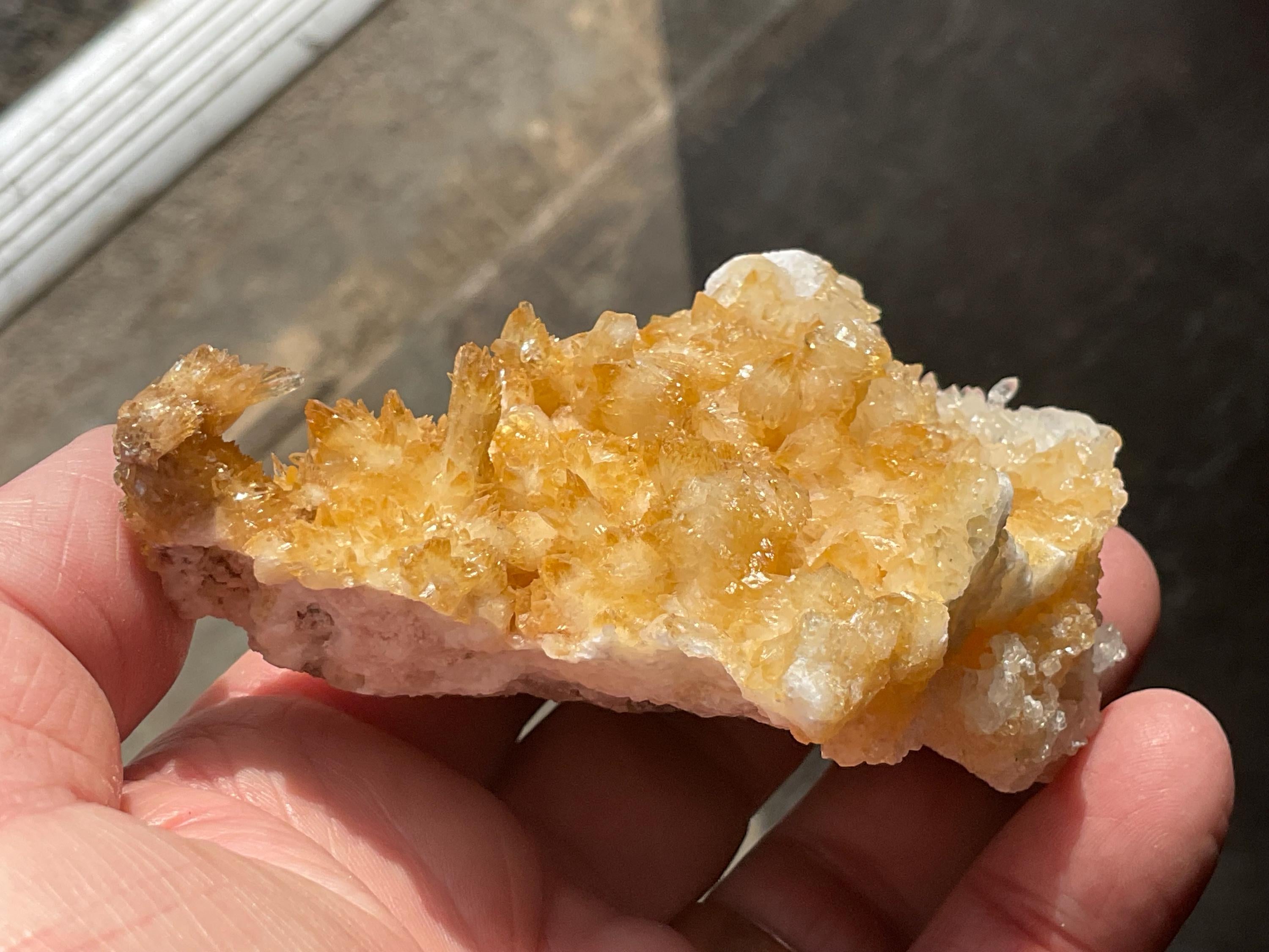 180g Amber Calcite Specimen 4A from Guizhou, China