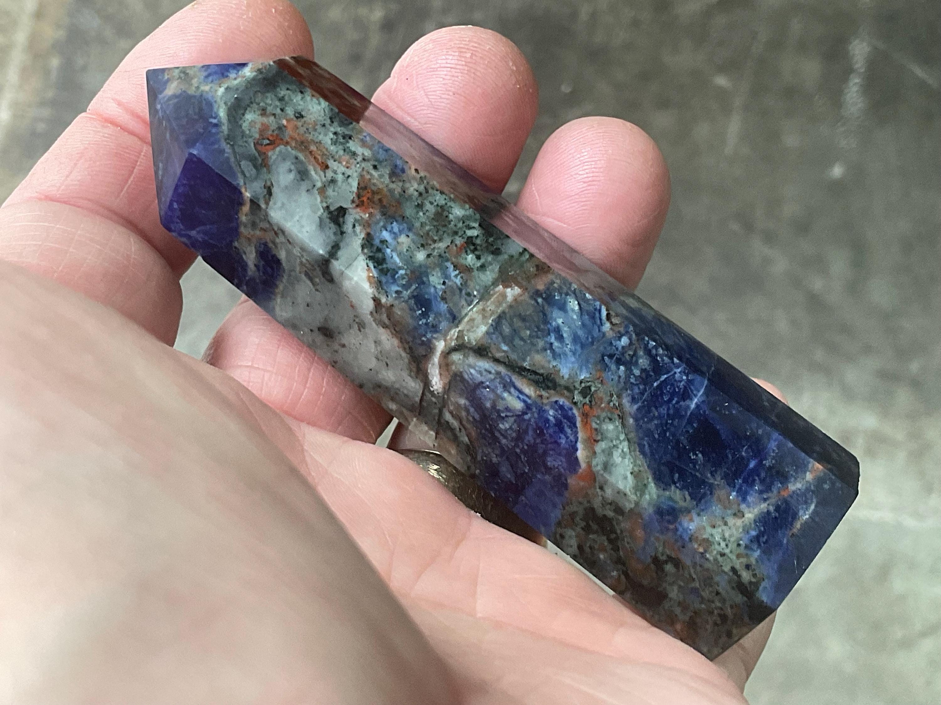 102g Sodalite with Sunstone Generator 4A