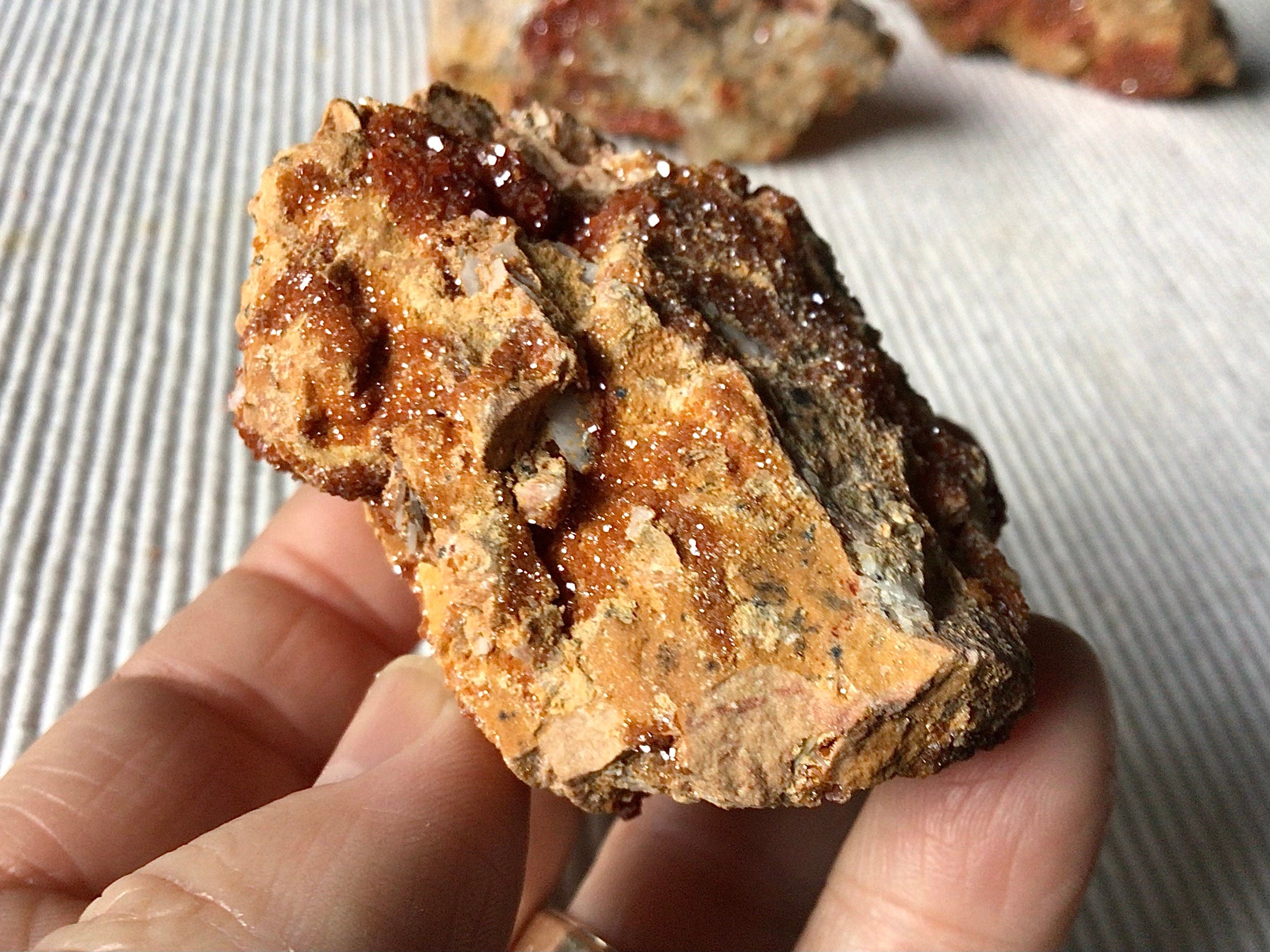 182g Vanadinite Crystals on Matrix Specimen 2A