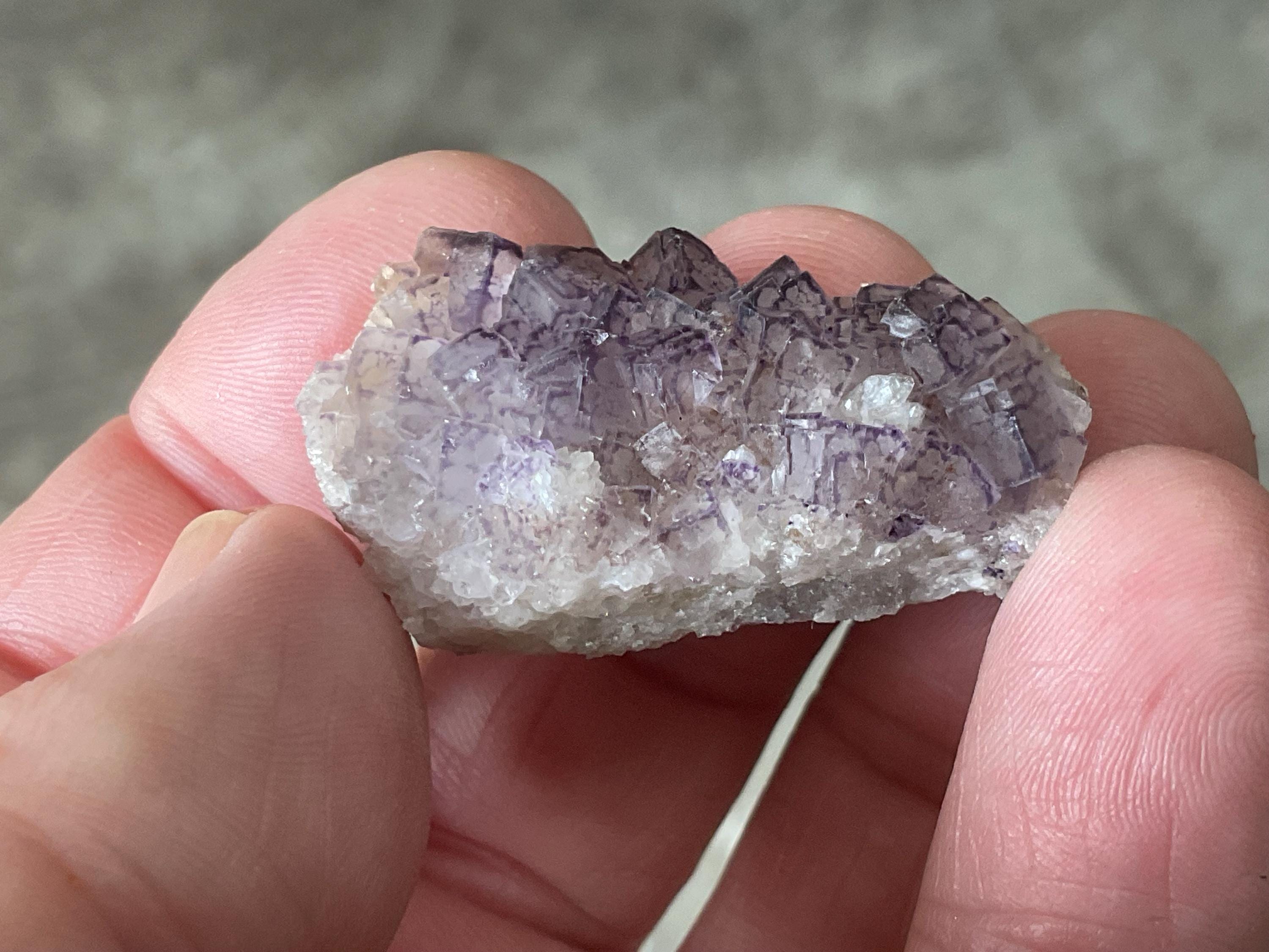 14g Lavender “QR Code” Fluorite Specimen 1A