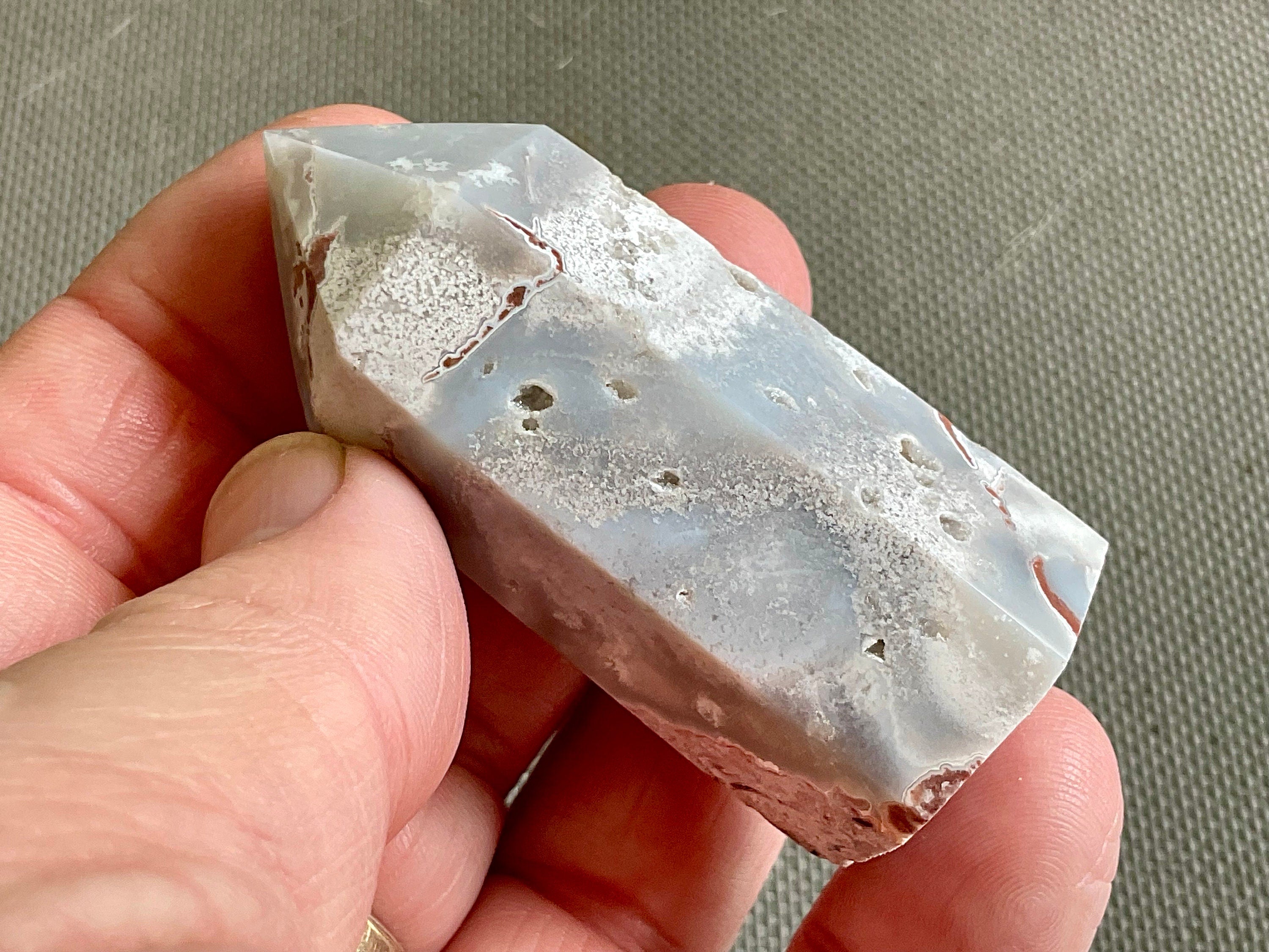 58g White Mexican Crazy Lace Agate Generator A