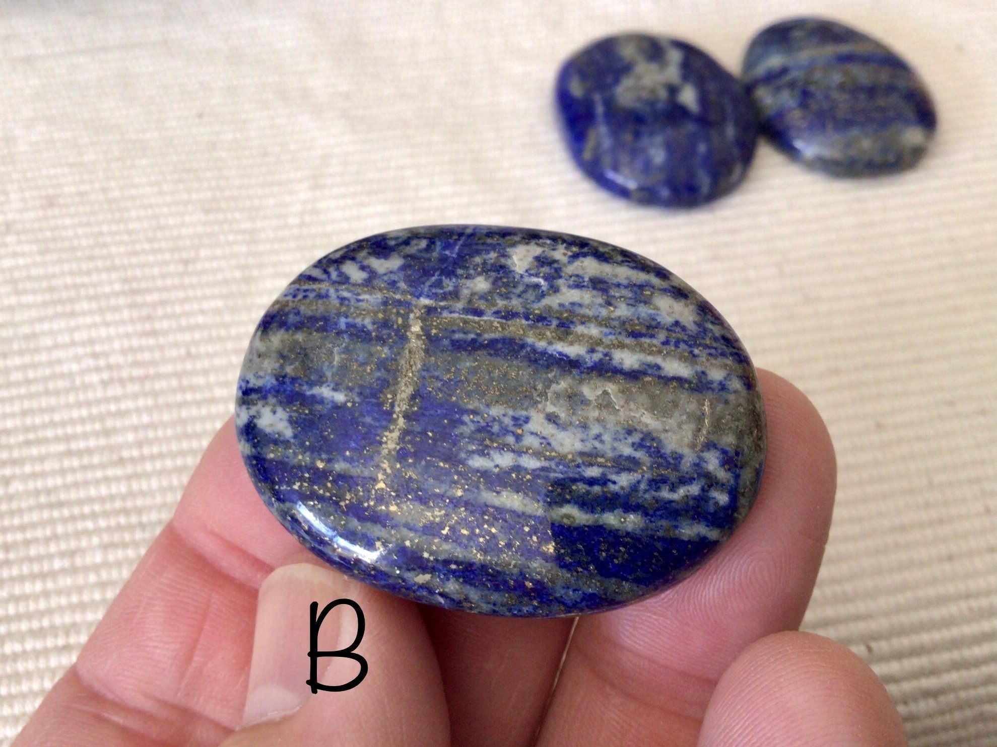 Lapis Lazuli Thumb Stone Group 1