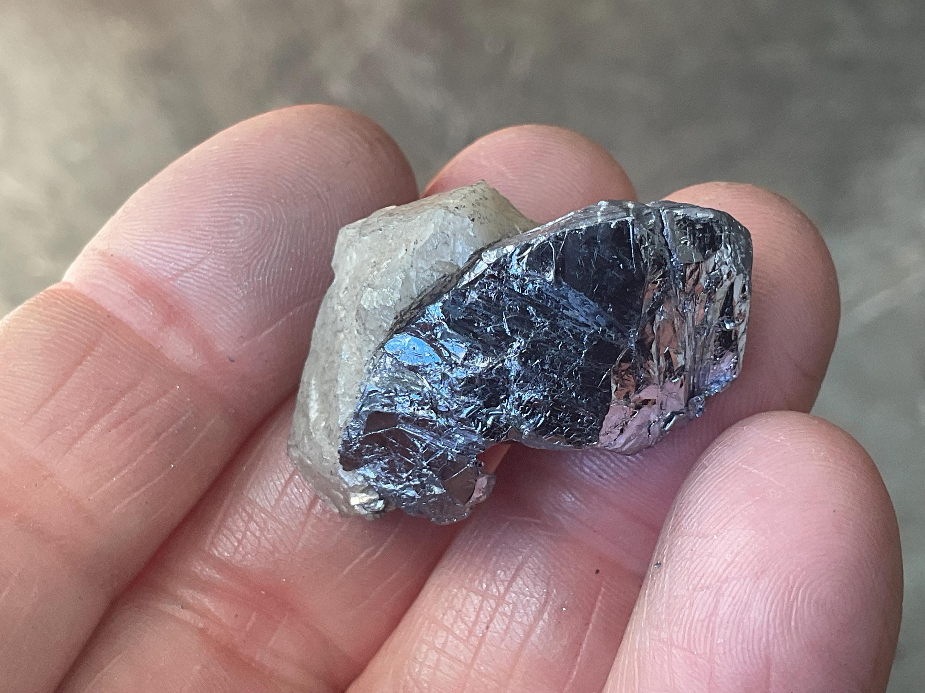 14g Australian Molybdenite on Quartz Specimen 3B