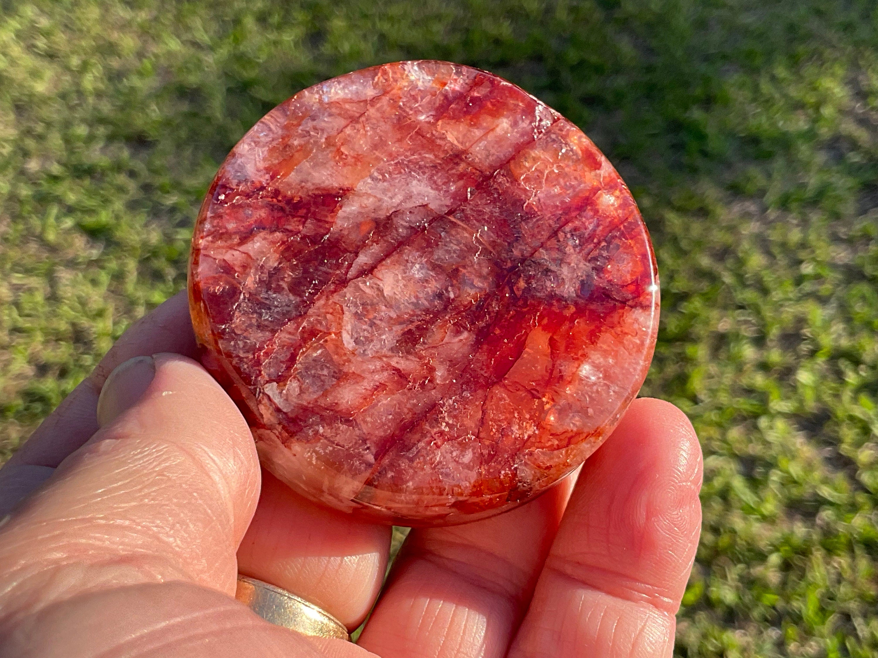 79g Fire Quartz Trinket Tray E