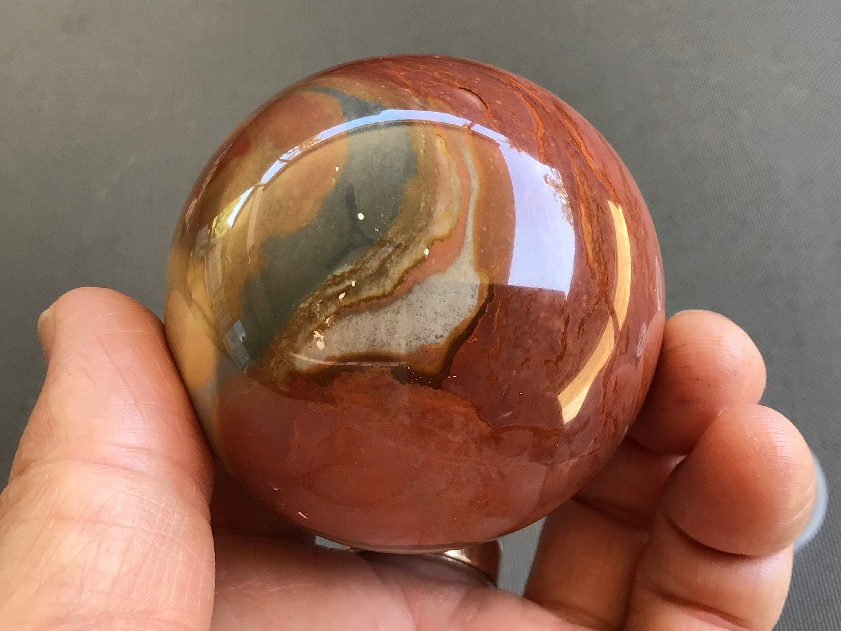 300g Polychrome Jasper Sphere 2D